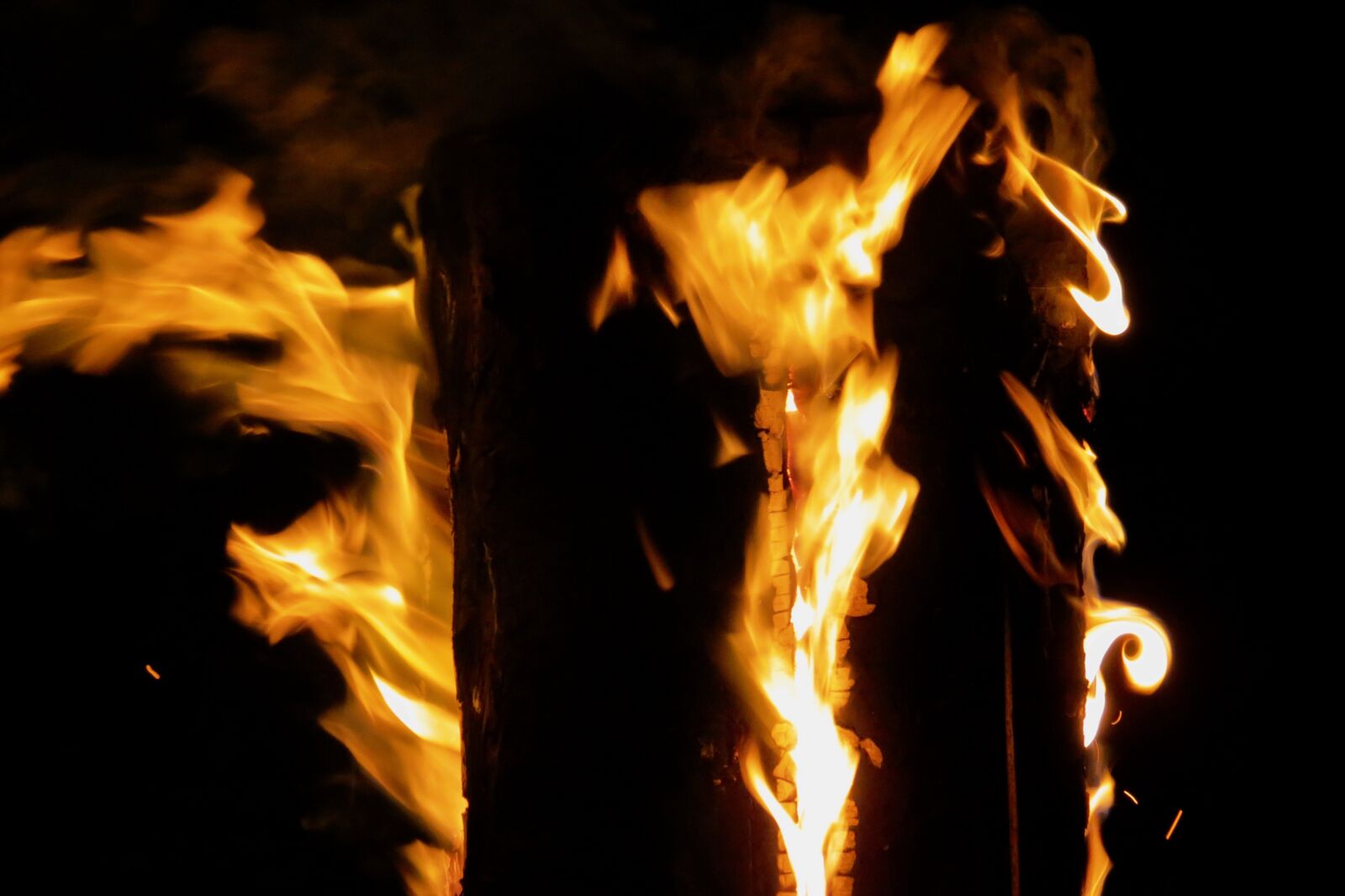 Canon PowerShot SX40 HS sample photo. Fire, wood, christmas photography