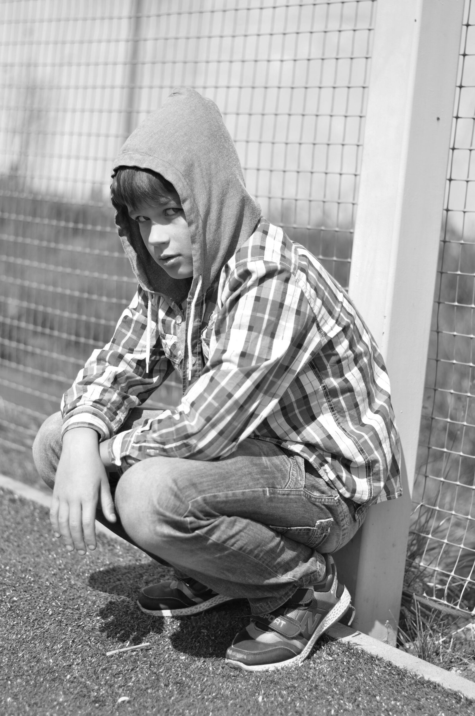Nikon D5000 sample photo. Schoolboy, kids, paint photography
