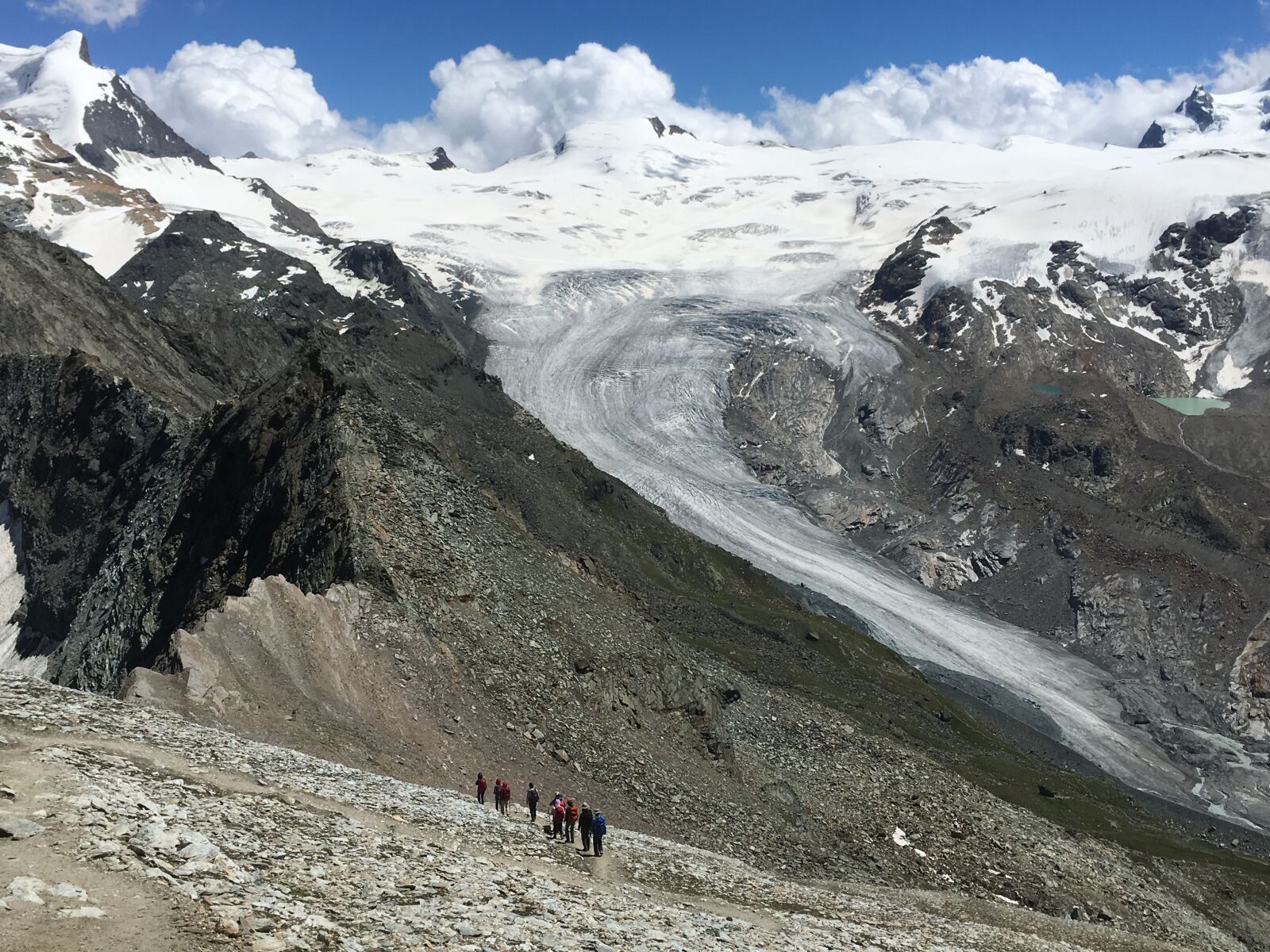 Apple iPhone 6s Plus sample photo. Glacier, hike, hiking, leading photography