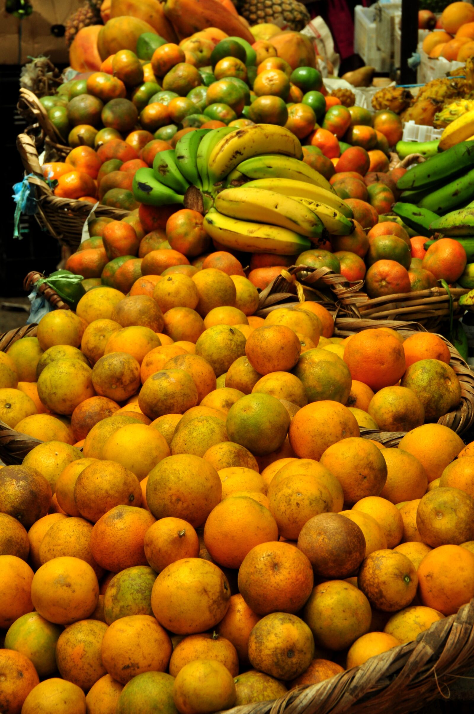 Nikon D90 sample photo. Oranges, fruit, market photography