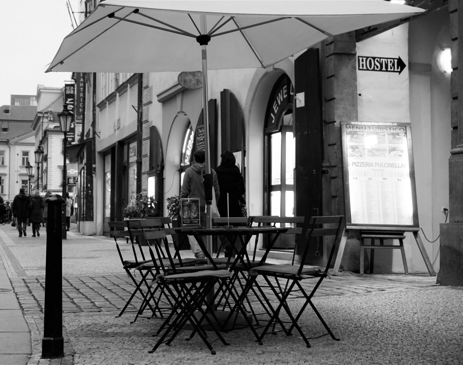 Sony a6000 sample photo. Street, cafe, prague photography