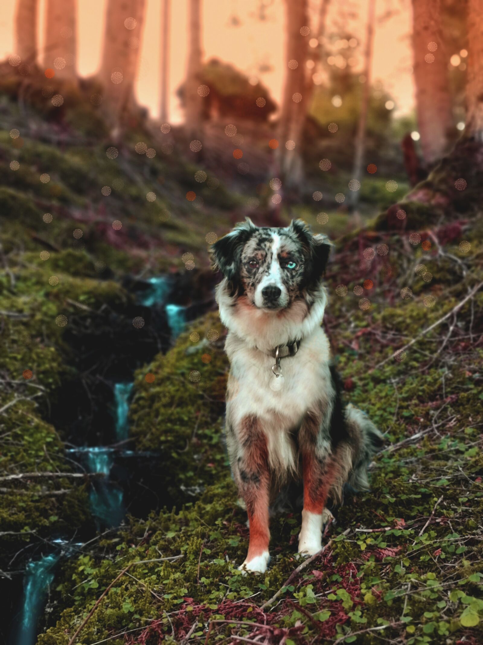 HUAWEI P20 sample photo. Dog, australian shepherd, blue photography