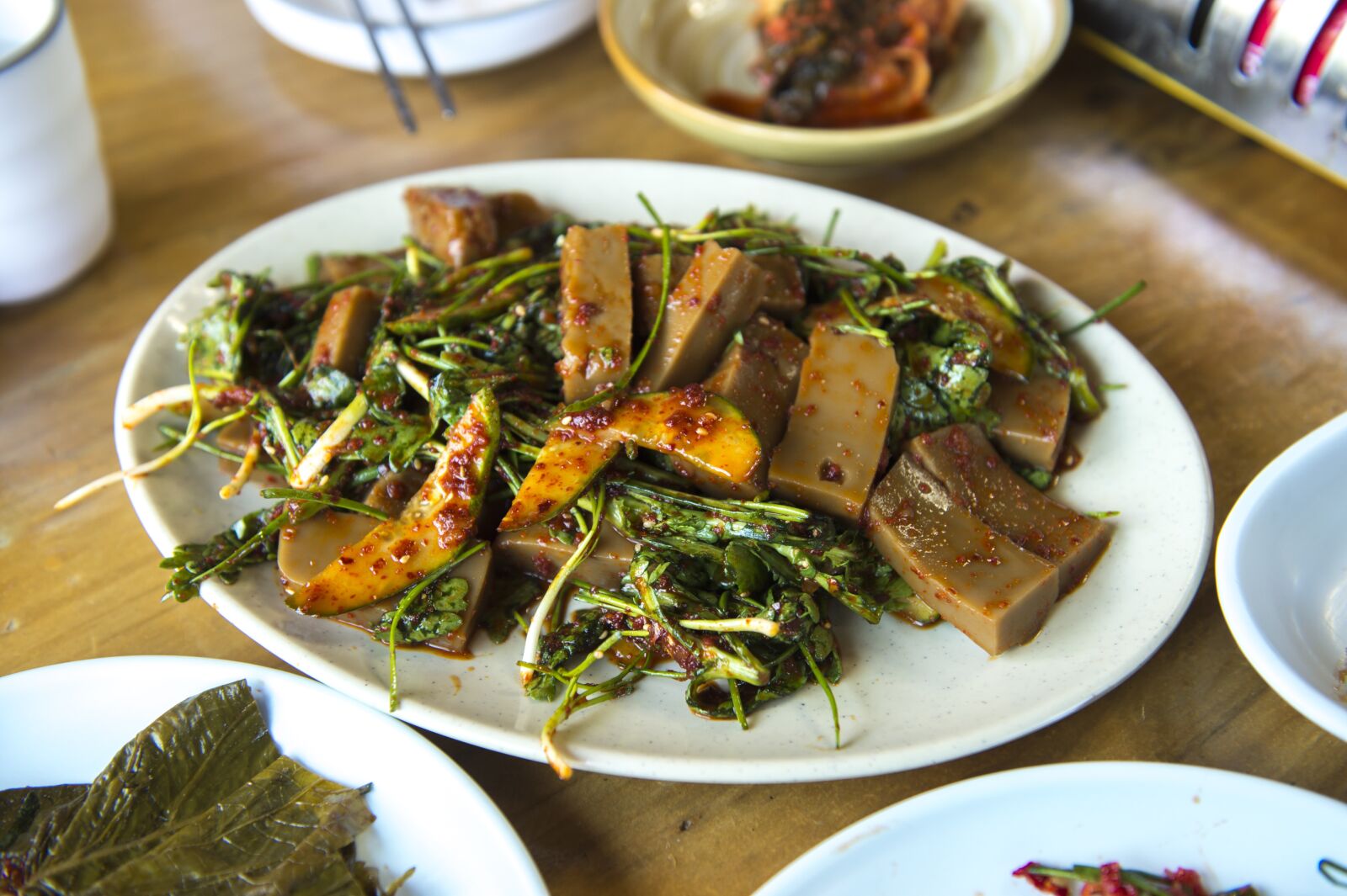 Nikon D4 sample photo. Korean food, dotorimuk, silence photography