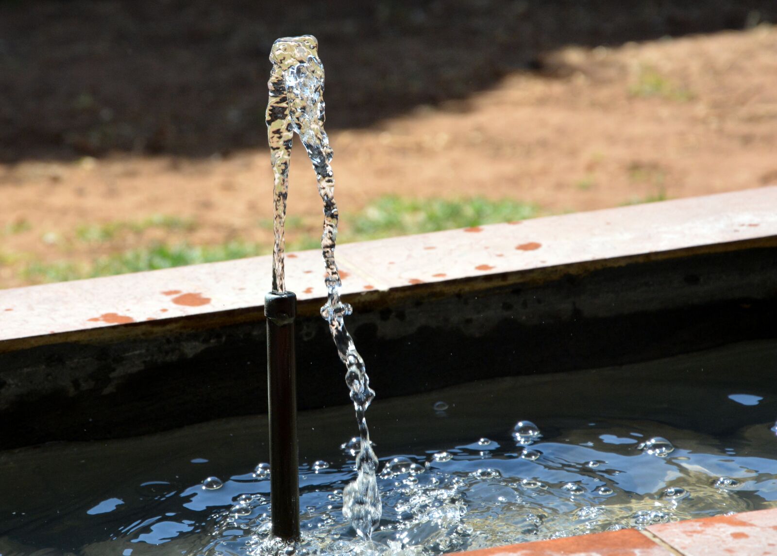 Nikon D5200 sample photo. Water fountain, sprinkler, wet photography