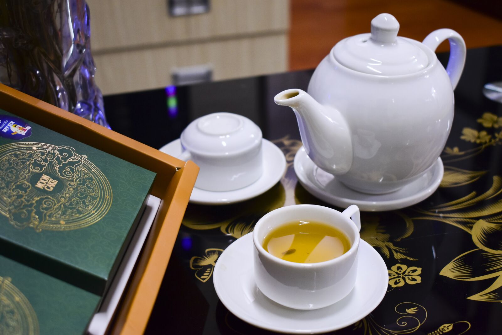 Nikon D3400 sample photo. Green tea, drink tea photography