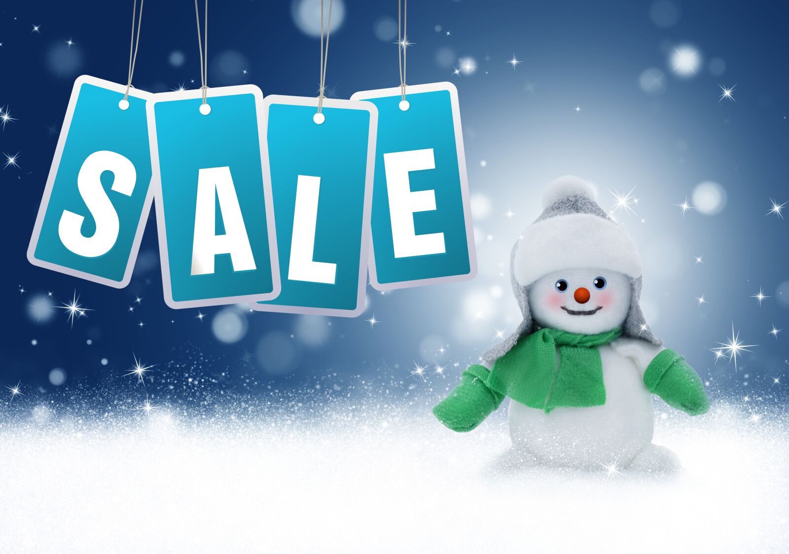 Nikon D5000 sample photo. Sale, snowman, new year photography