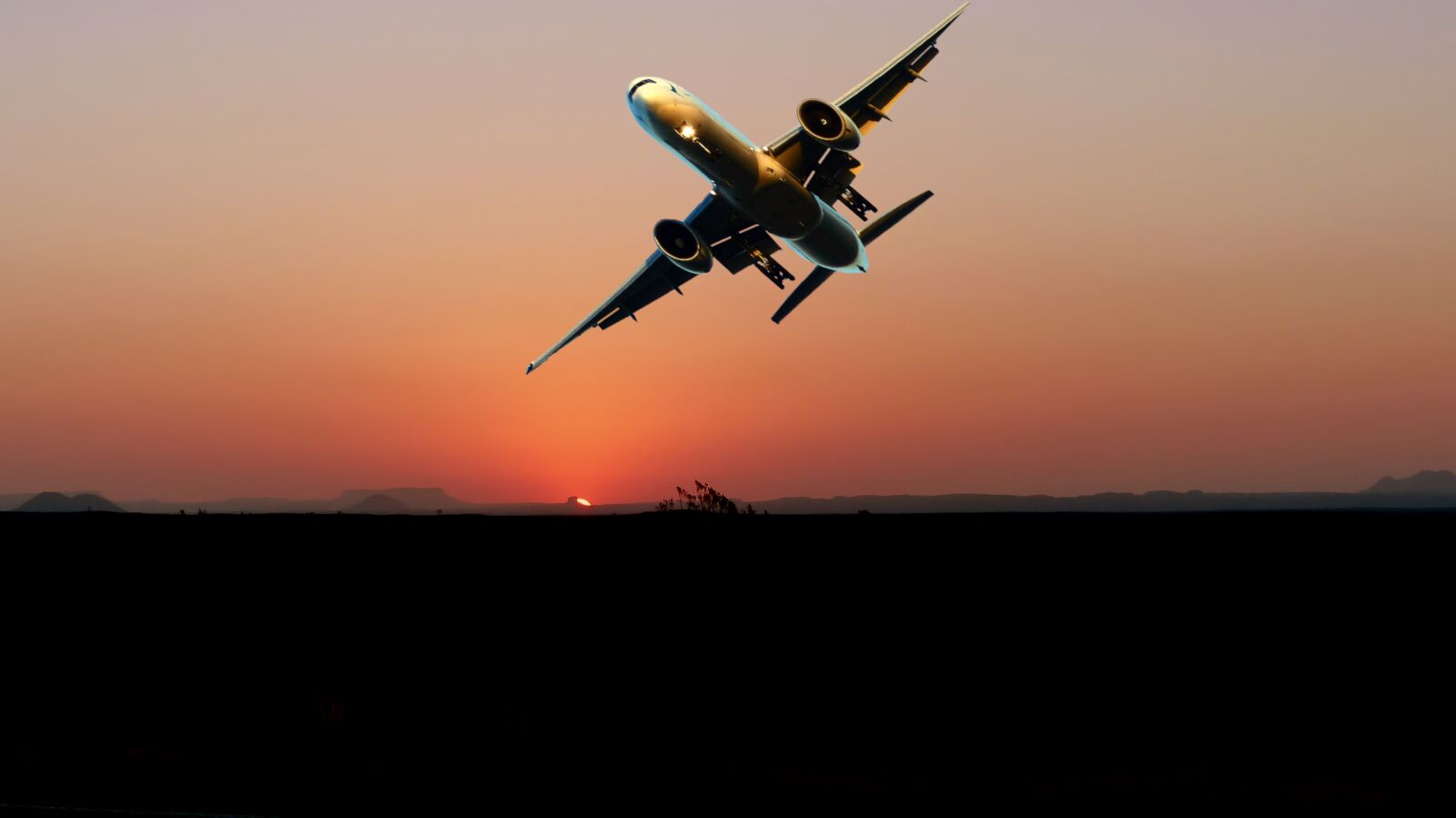 Panasonic Lumix DMC-FZ200 sample photo. Sunset, aircraft, transport photography