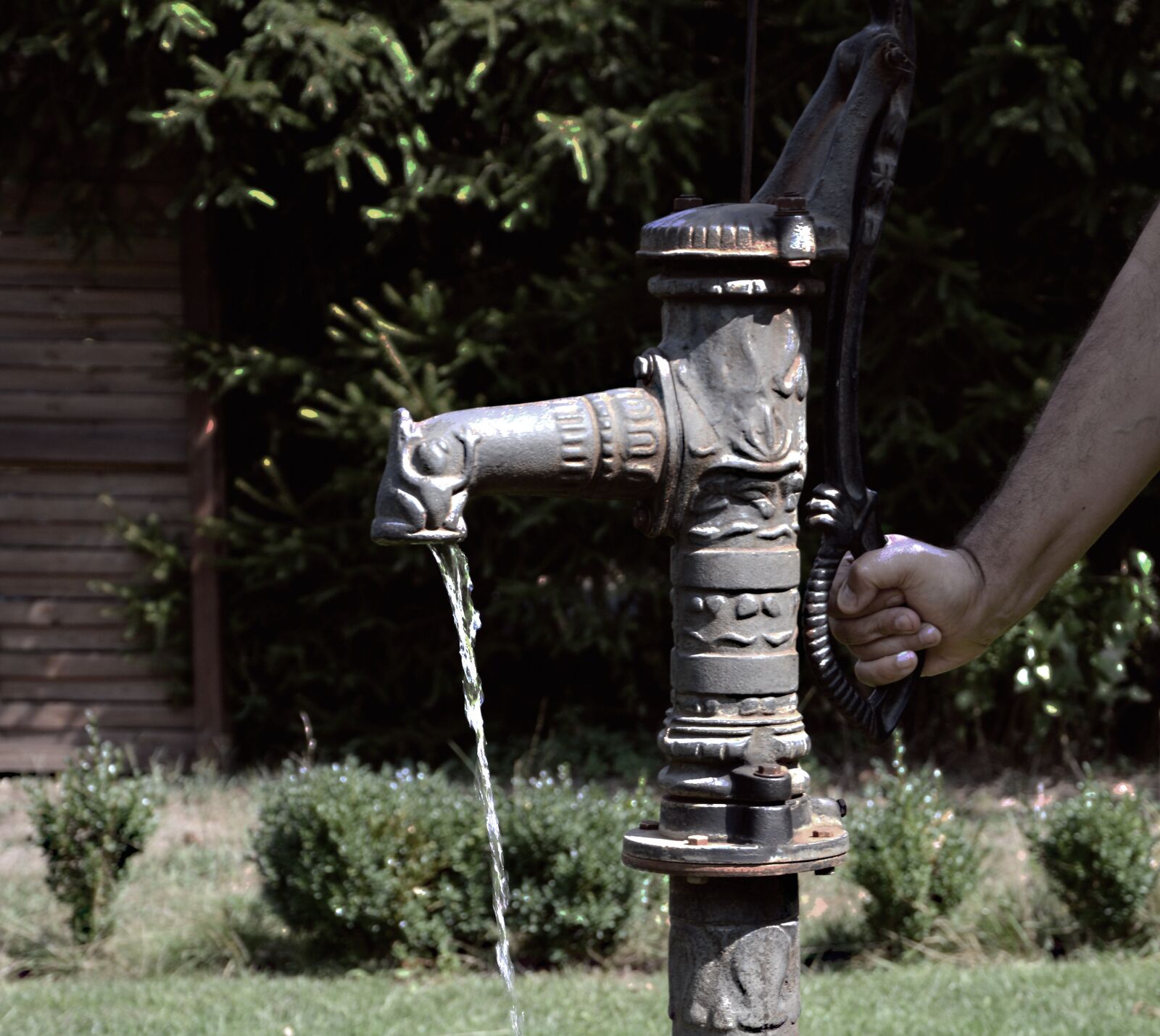 Nikon D3200 sample photo. Pump, water pump, water photography