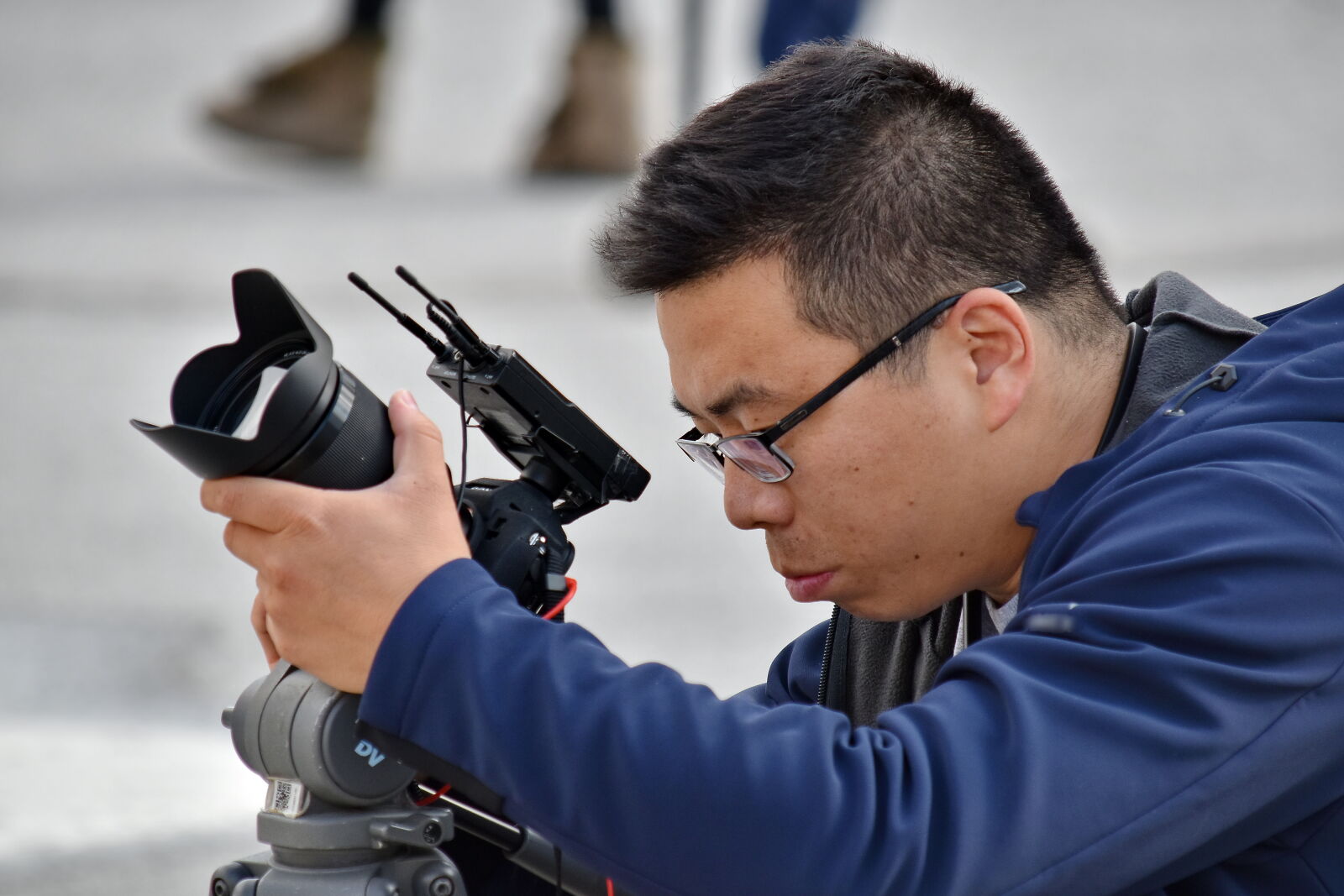 Nikon D5500 sample photo. Businessman, camera, professional, radio photography