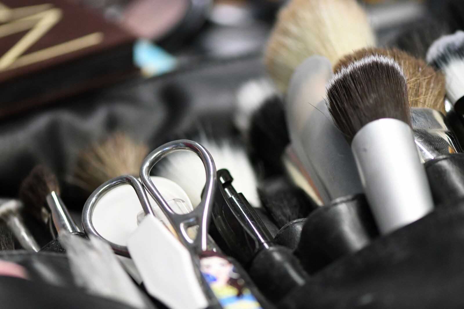 Nikon D500 sample photo. Schmink brush, brush, beauty photography