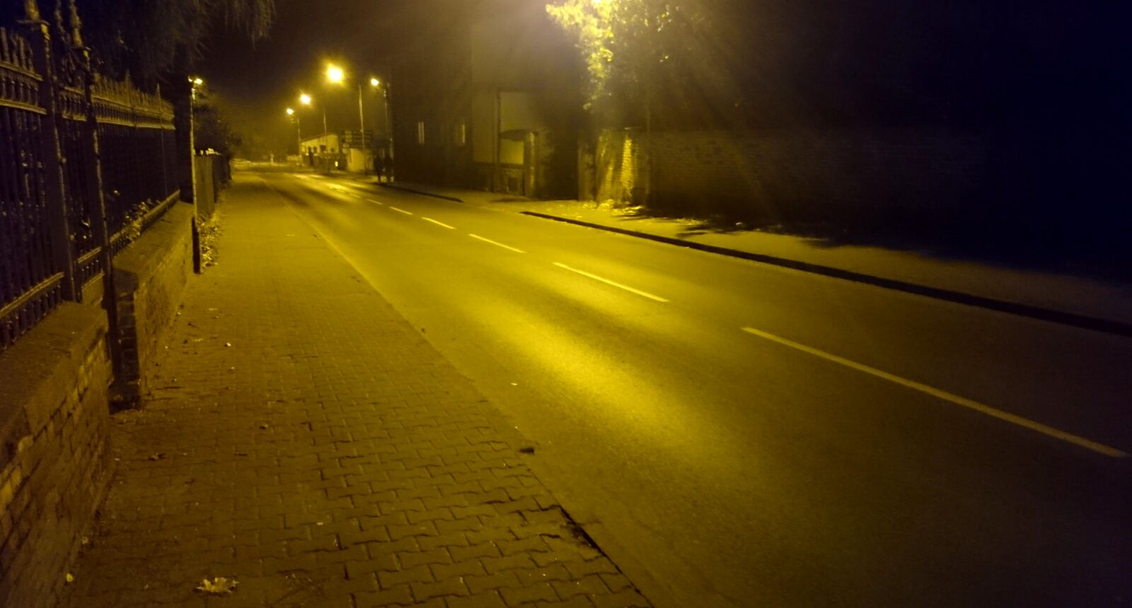 Sony Xperia Z1 Compact sample photo. City, night, sepia photography