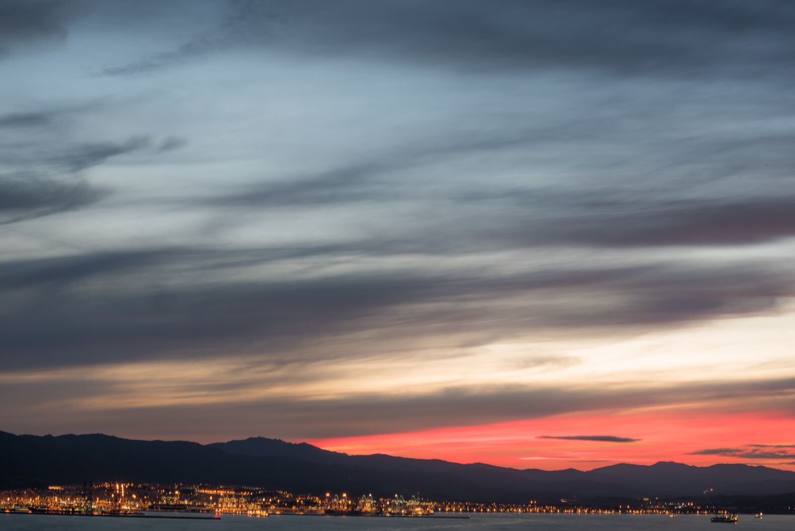 Nikon D750 sample photo. Sunset, gibraltar, algeciras photography