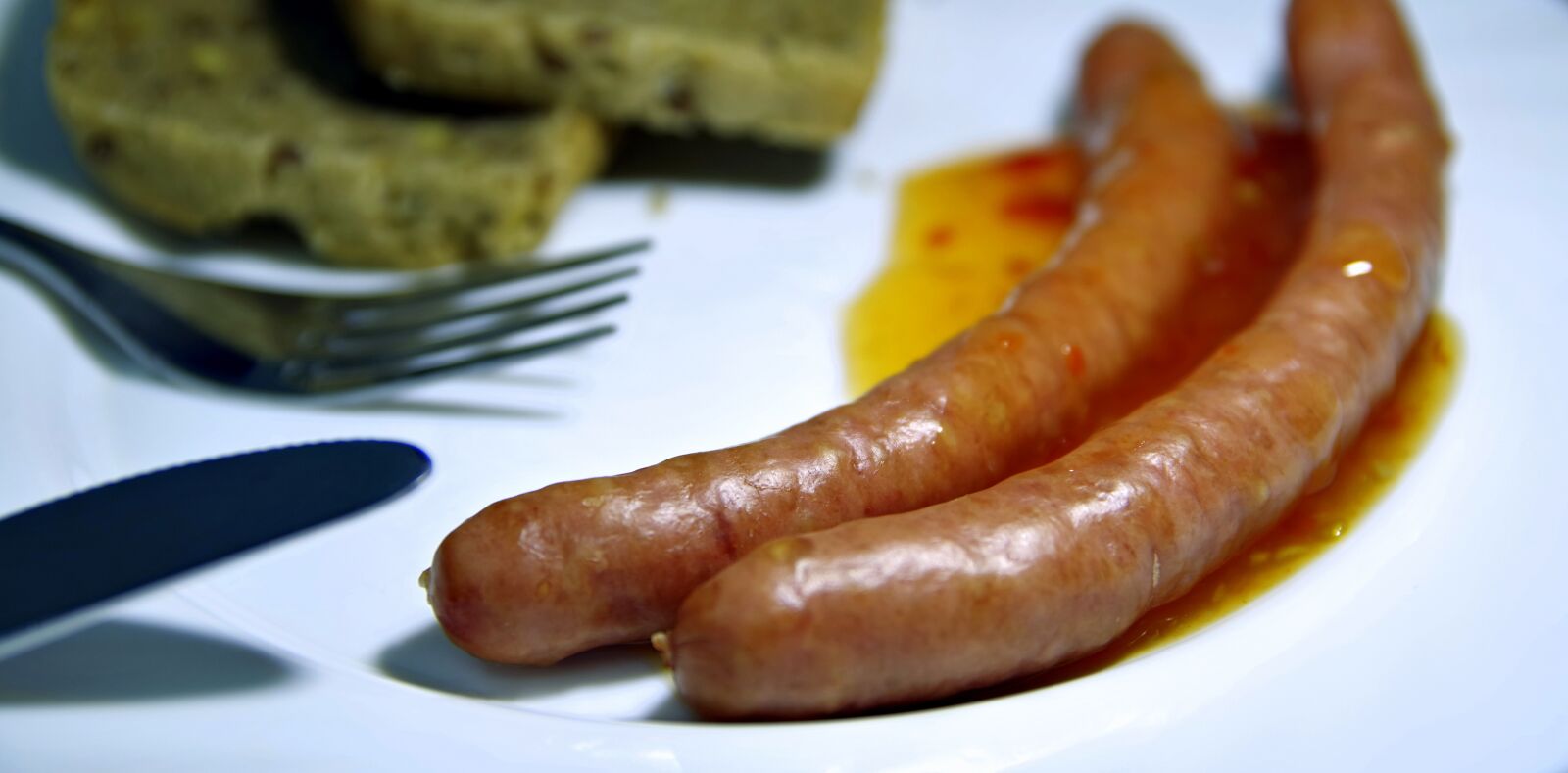 Pentax K-S2 sample photo. Sausages, frankfurterki, breakfast photography