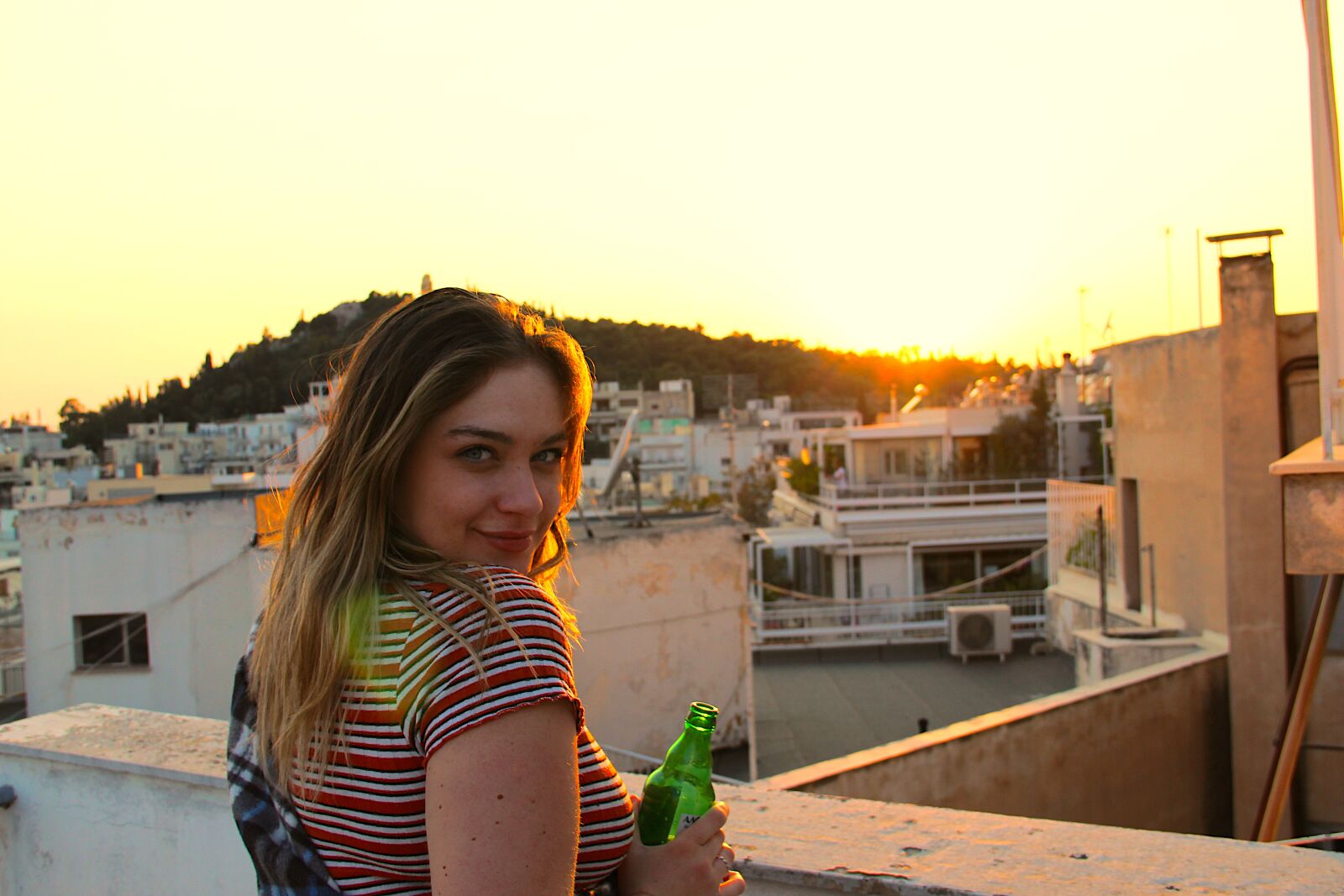 Canon EOS 4000D (EOS Rebel T100 / EOS 3000D) sample photo. Sunset, athens, greece photography