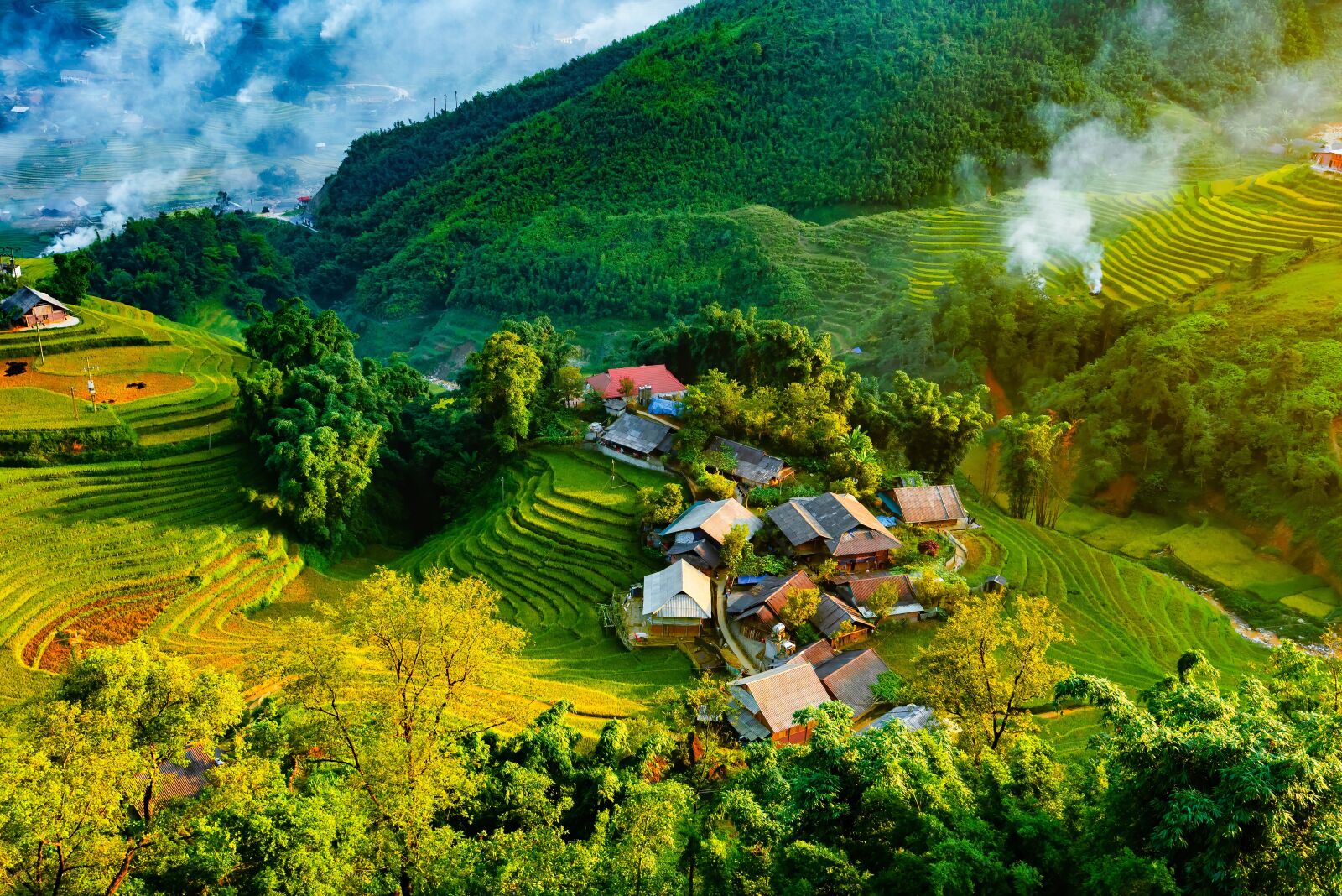 Nikon D750 sample photo. Terraces, vietnam, silk photography