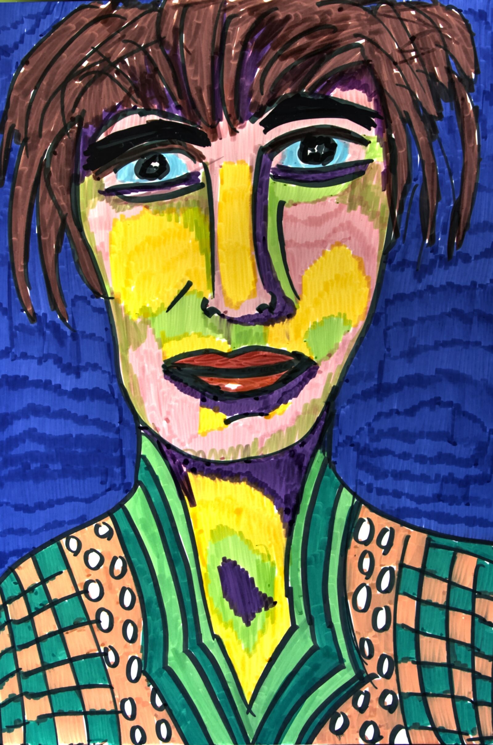 Nikon D5200 sample photo. Abstract portrait, colourful, paper photography