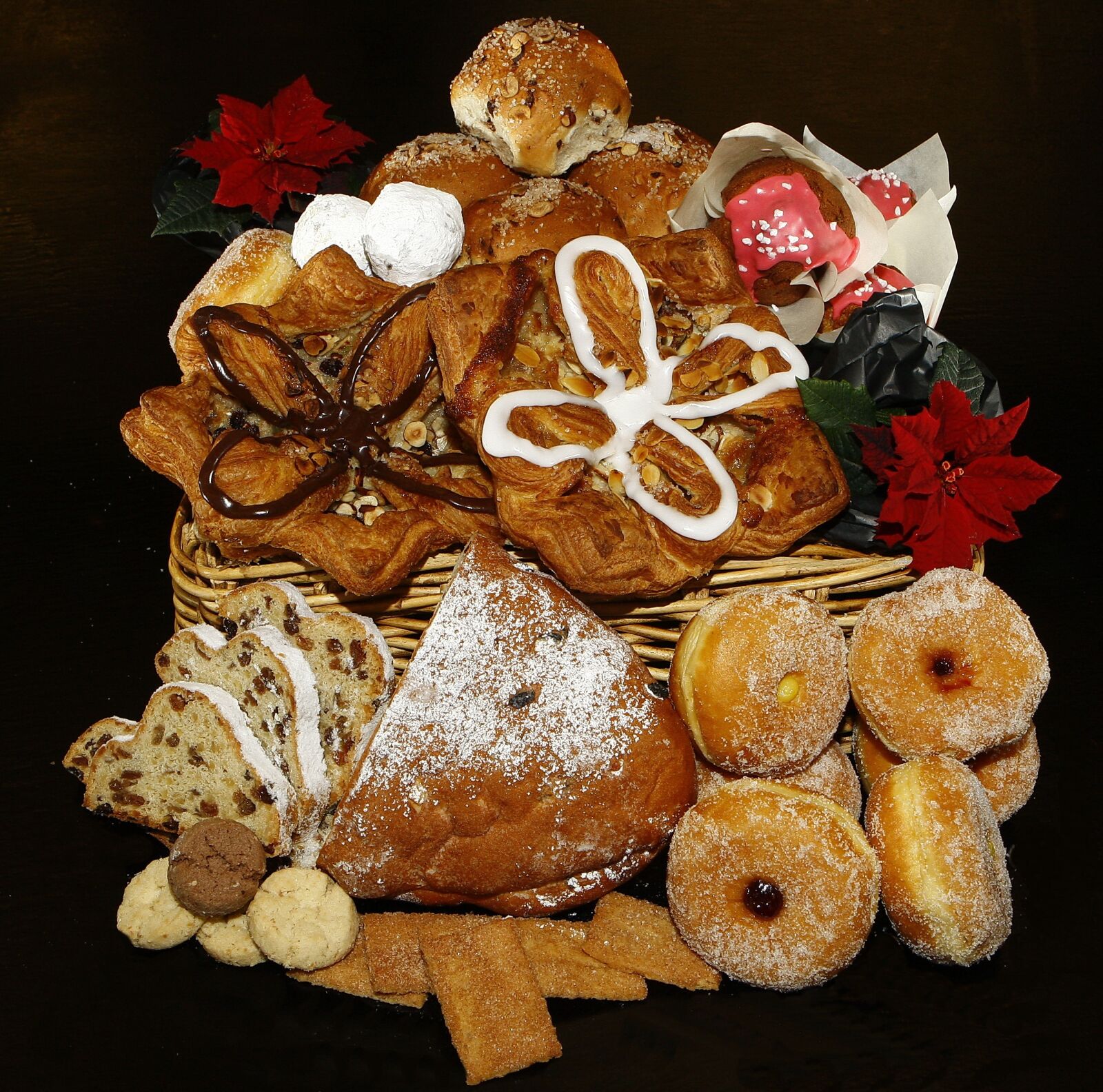 Canon EOS-1D Mark III sample photo. Christmas cakes, mixed, dining photography