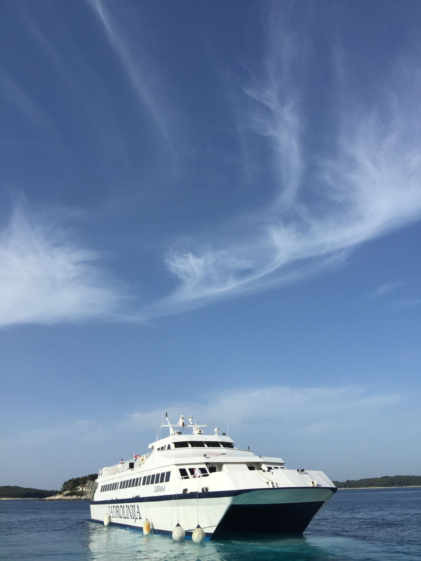 iPhone 6 Plus back camera 4.15mm f/2.2 sample photo. Ferry, sea, croatia photography