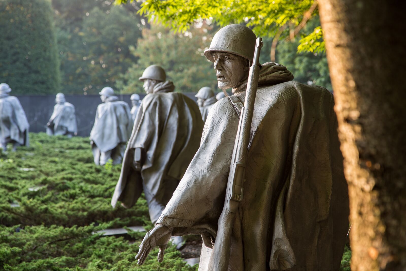 Canon EOS 6D + Canon EF 24-105mm F4L IS USM sample photo. Korean war memorial, washington photography