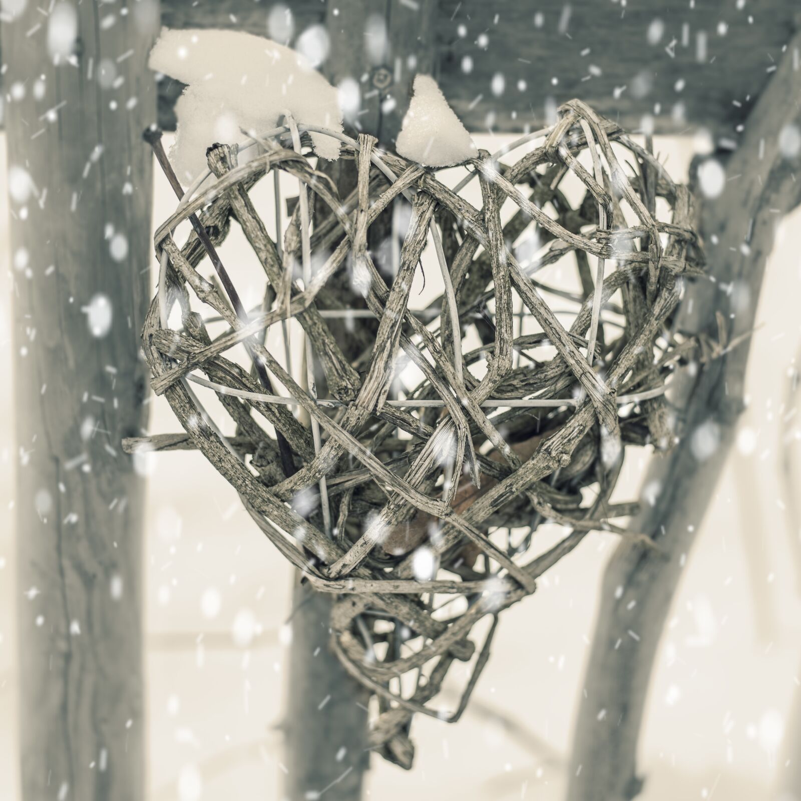 Nikon D600 sample photo. Heart, winter, snow photography