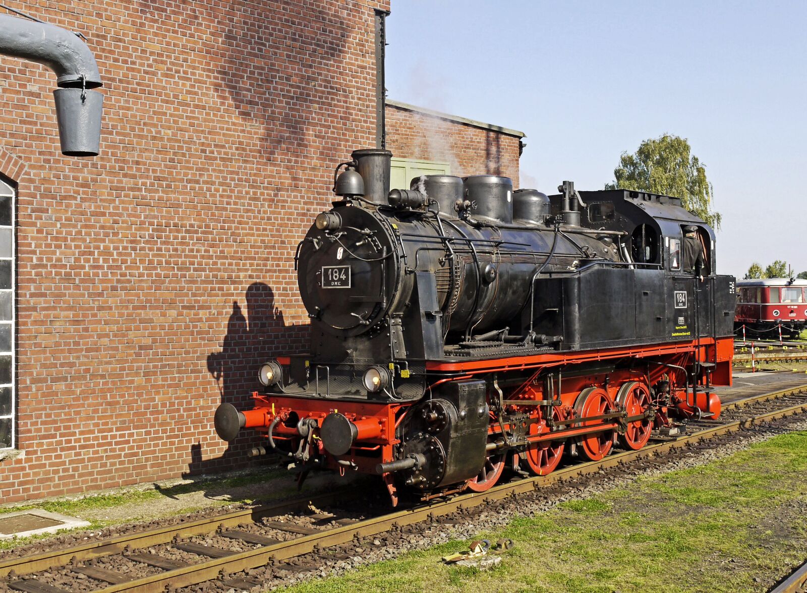 Panasonic Lumix DMC-G1 sample photo. Steam locomotive, museum, locomotive photography