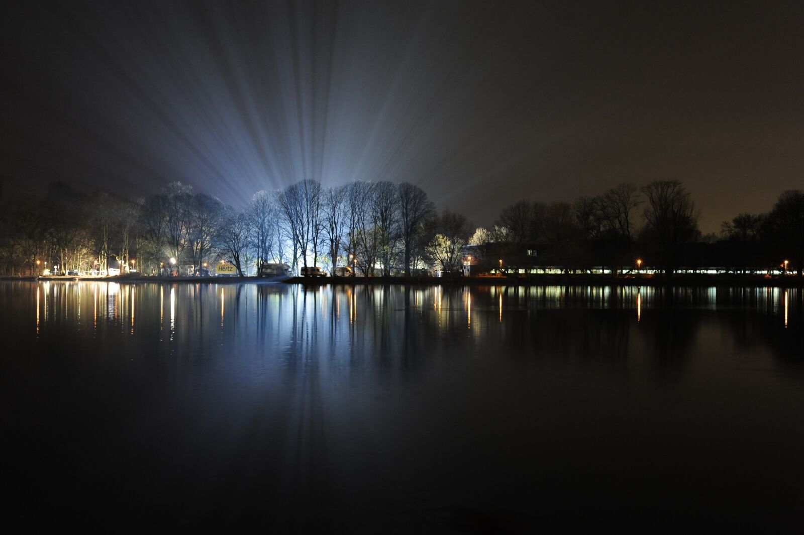 Nikon D700 sample photo. At night, movie set photography