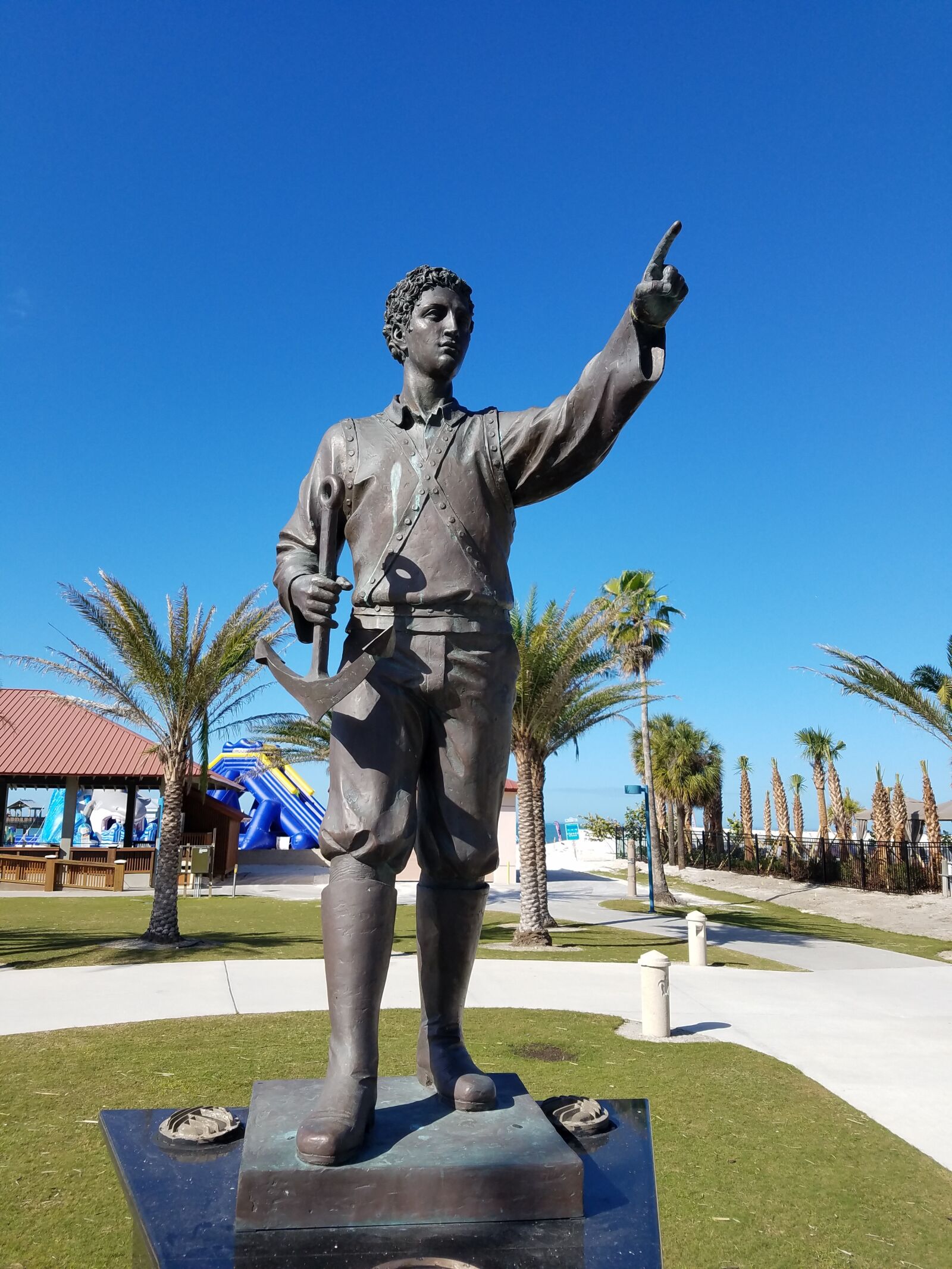 Samsung Galaxy S7 sample photo. Clearwater, statue, greigos photography