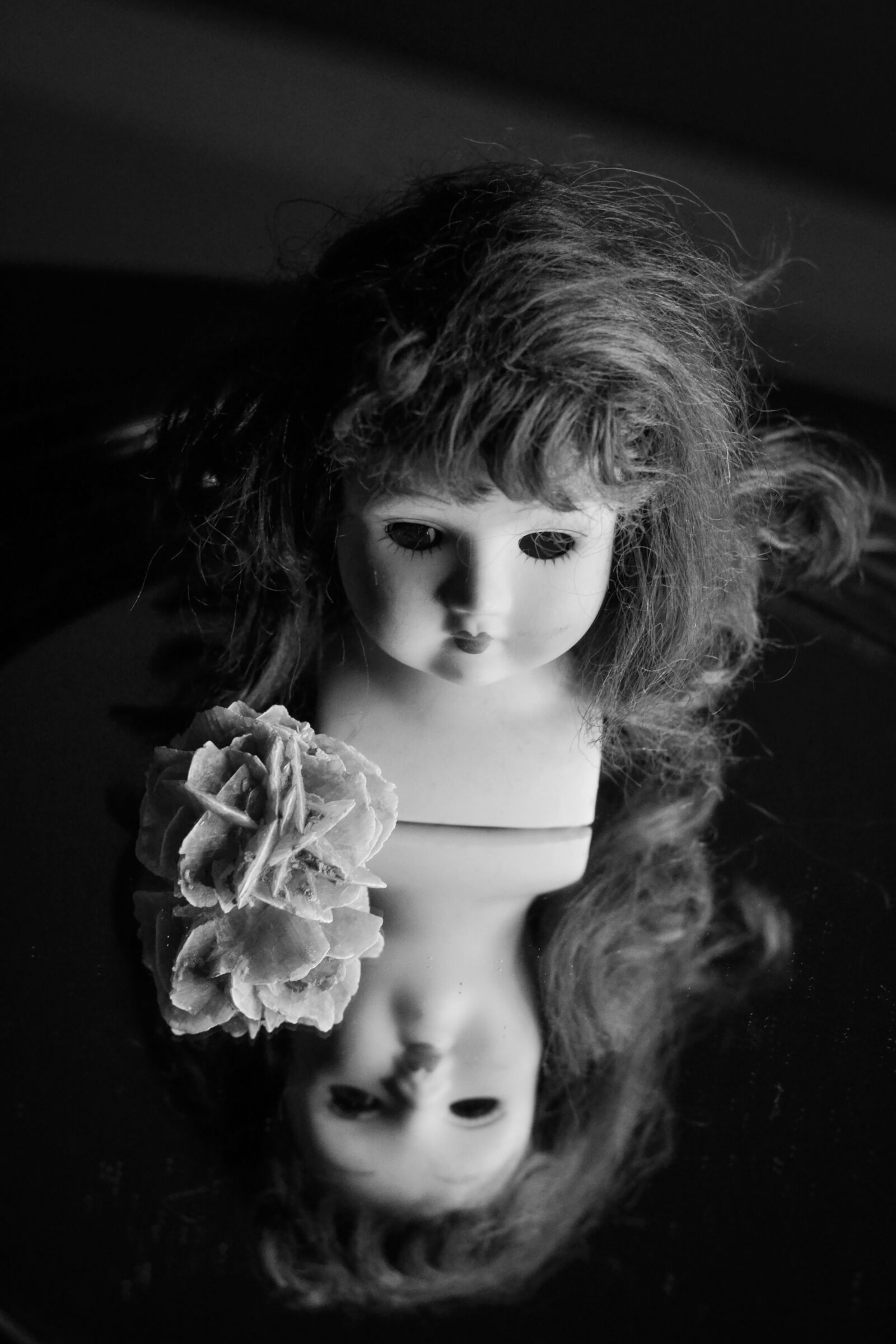 Nikon D3100 sample photo. Doll, doll head, halloween photography