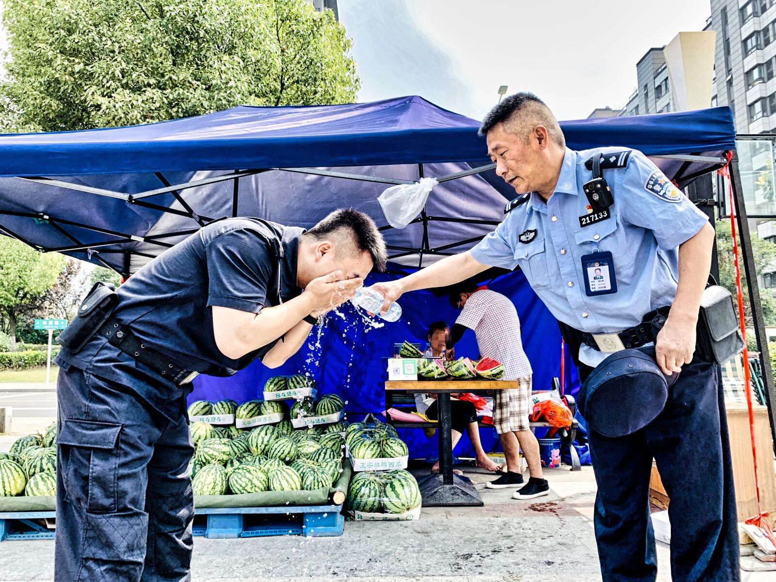 Apple iPhone XR sample photo. China, police, no photography