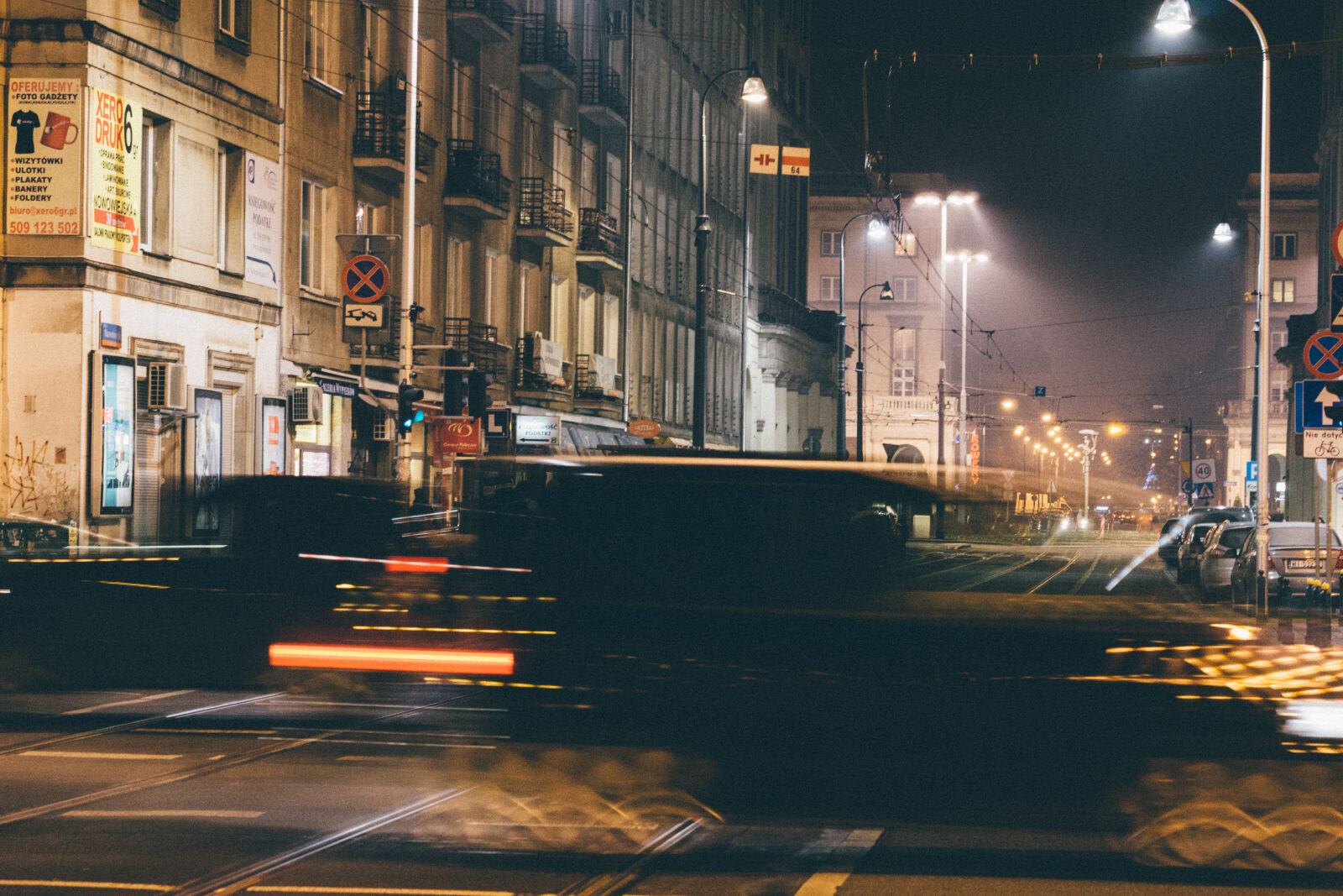 Sony a6000 + E 60mm F2.8 sample photo. Blur, cars, lights, motion photography