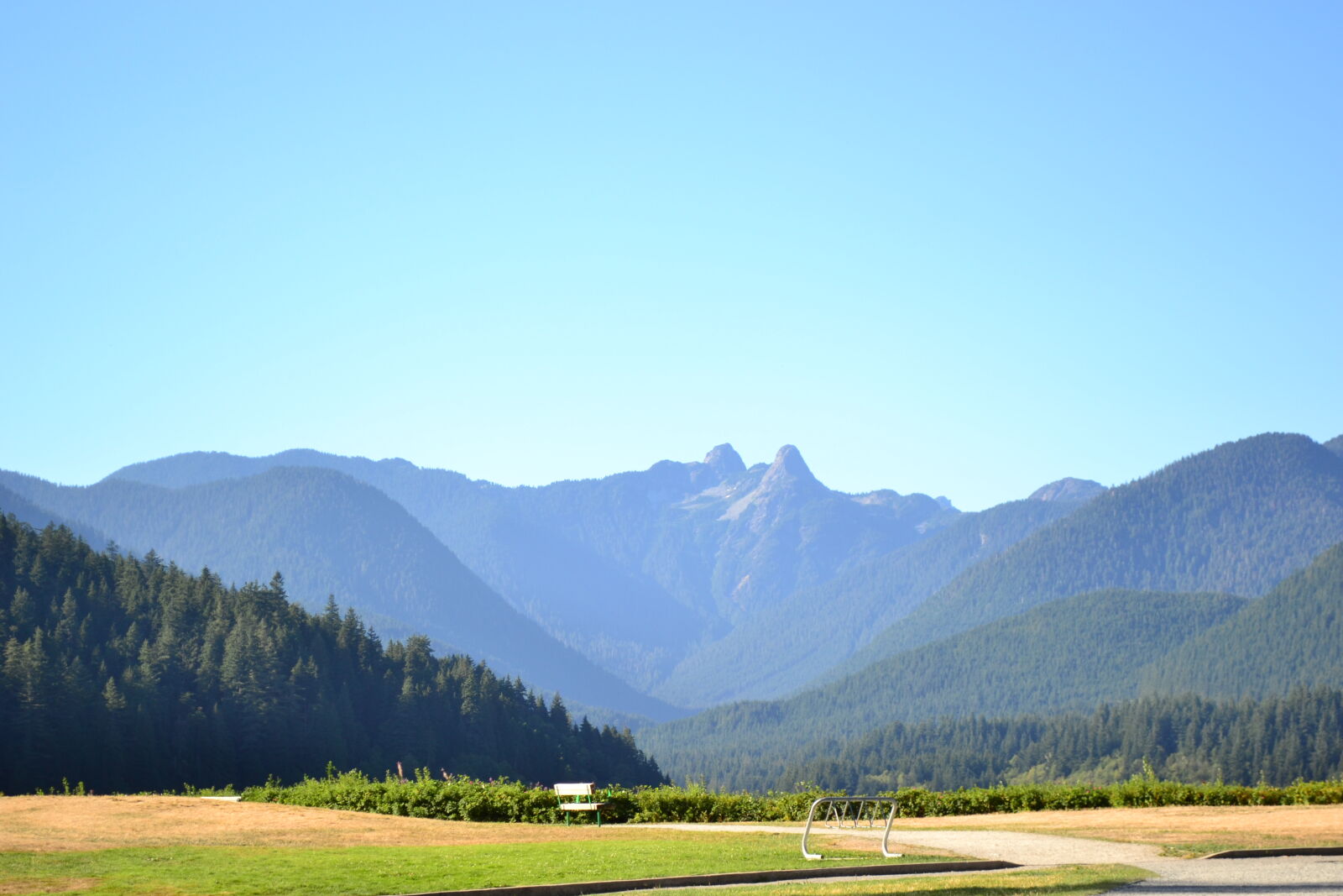 Nikon D3100 sample photo. Blue, green, mountain, park photography