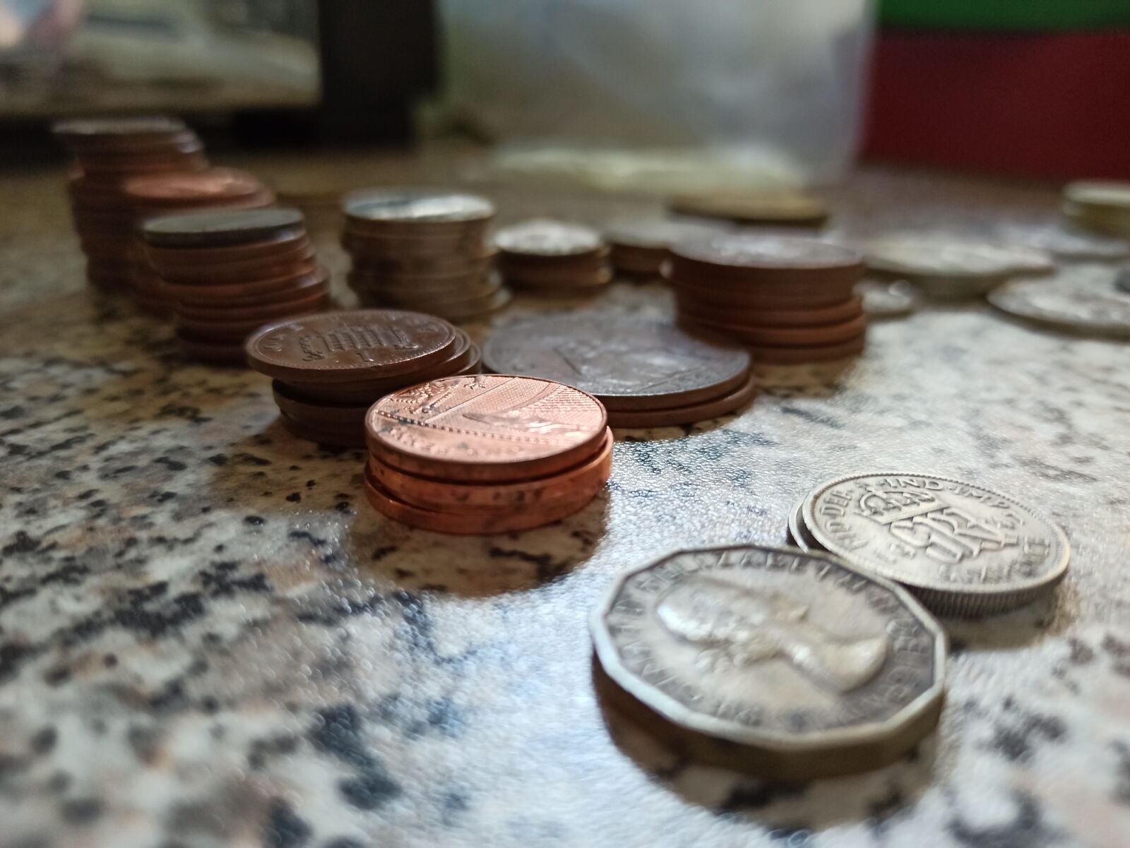Xiaomi Redmi Note 8 Pro sample photo. Coins, penny, cent photography