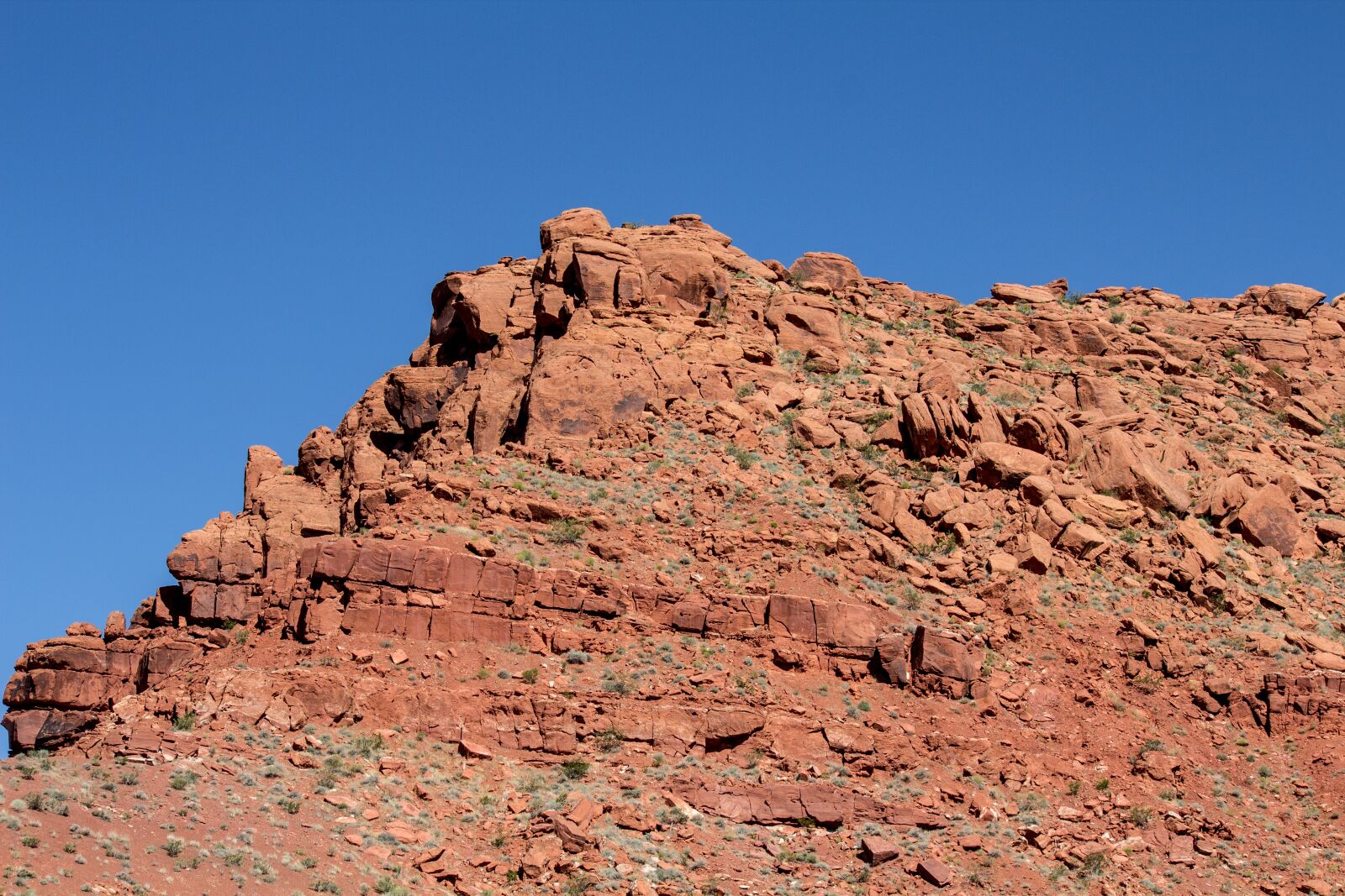 Canon EF-S 55-250mm F4-5.6 IS sample photo. Red cliff, st george photography