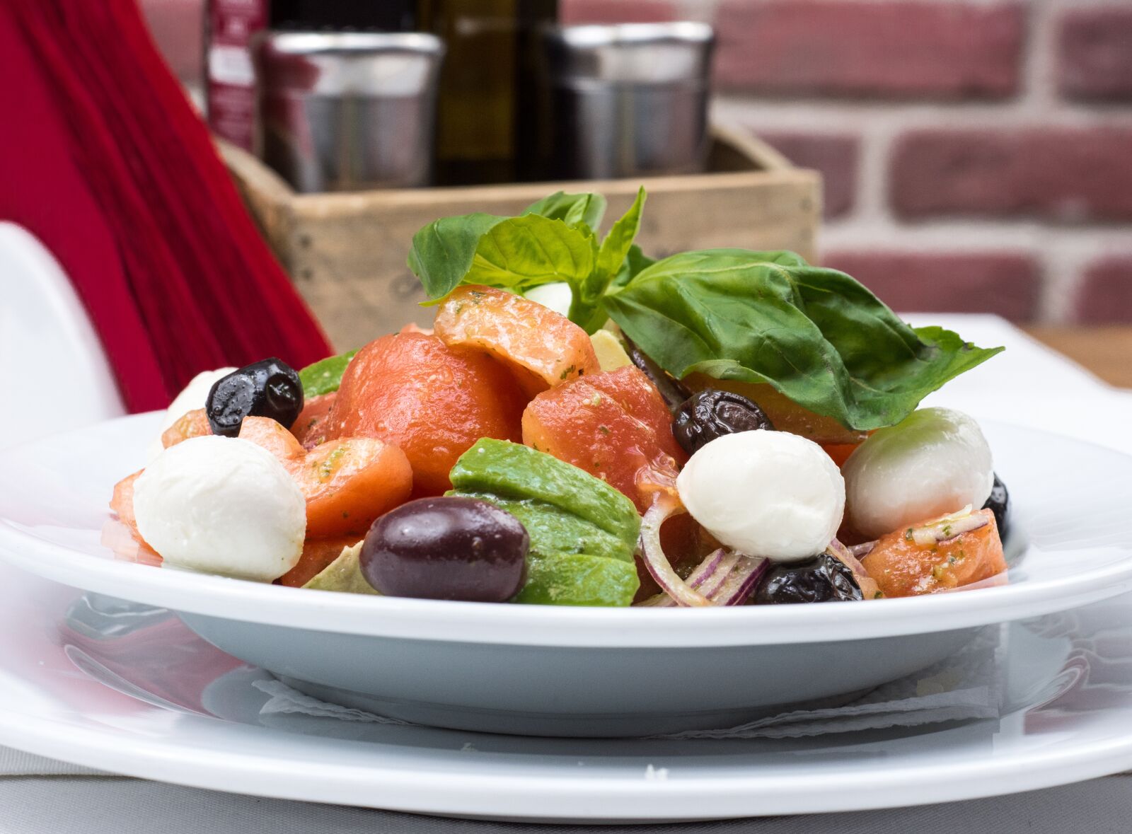 Nikon D7200 sample photo. Italian salad, basil, salad photography