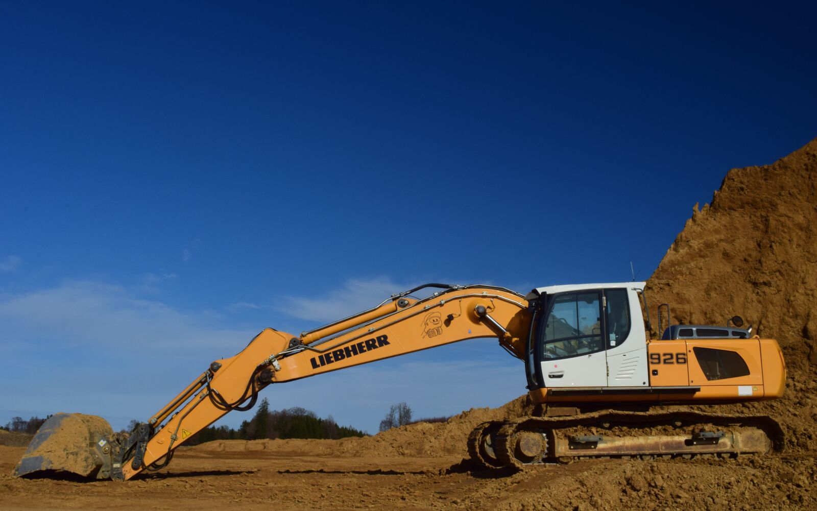 Nikon D3300 sample photo. Excavators, clay, open pit photography