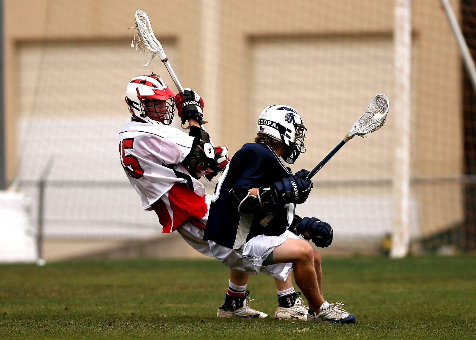 Canon EOS 20D sample photo. Lacrosse, players, clash photography