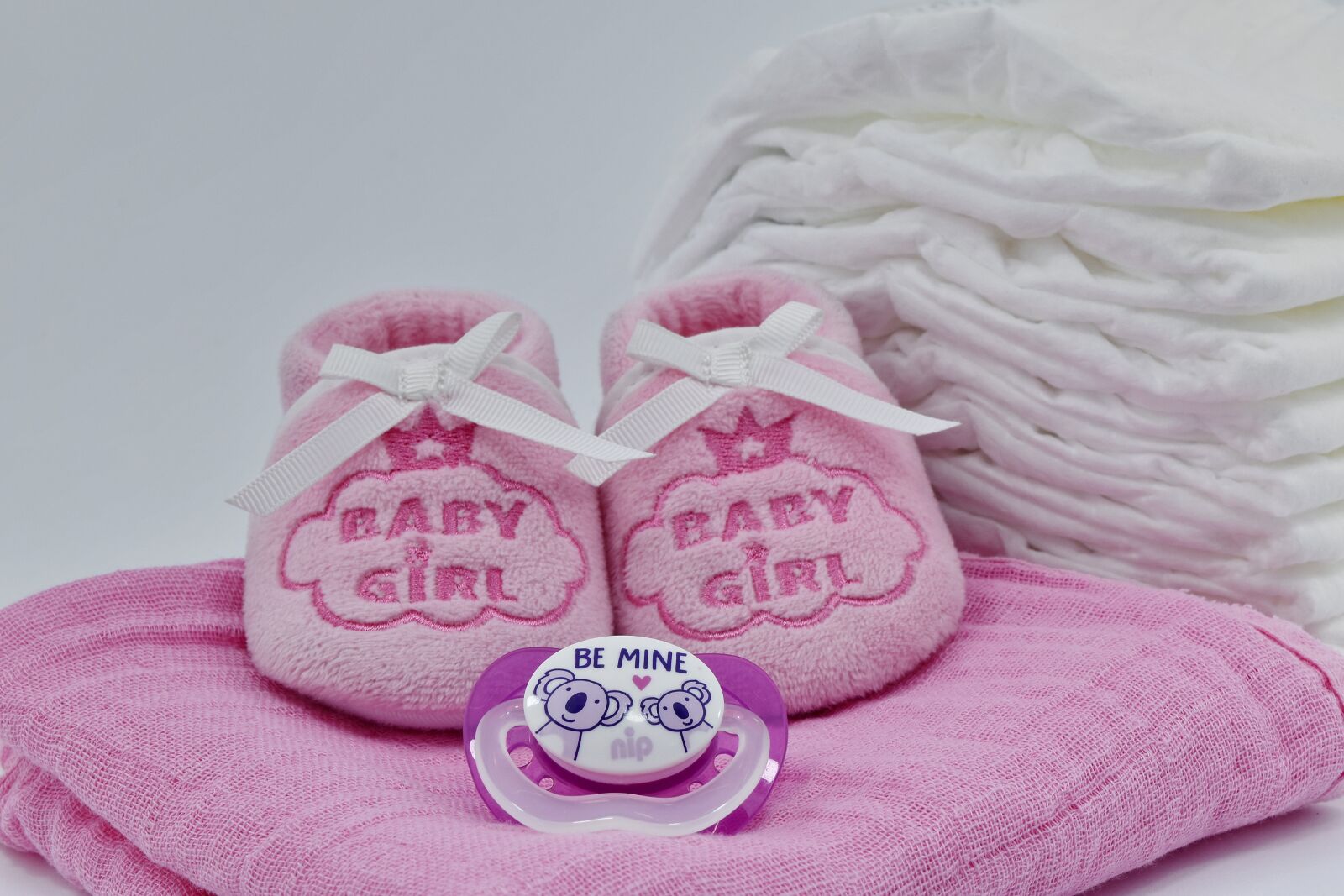 Nikon D5500 sample photo. Baby, birth, cotton, diaper photography