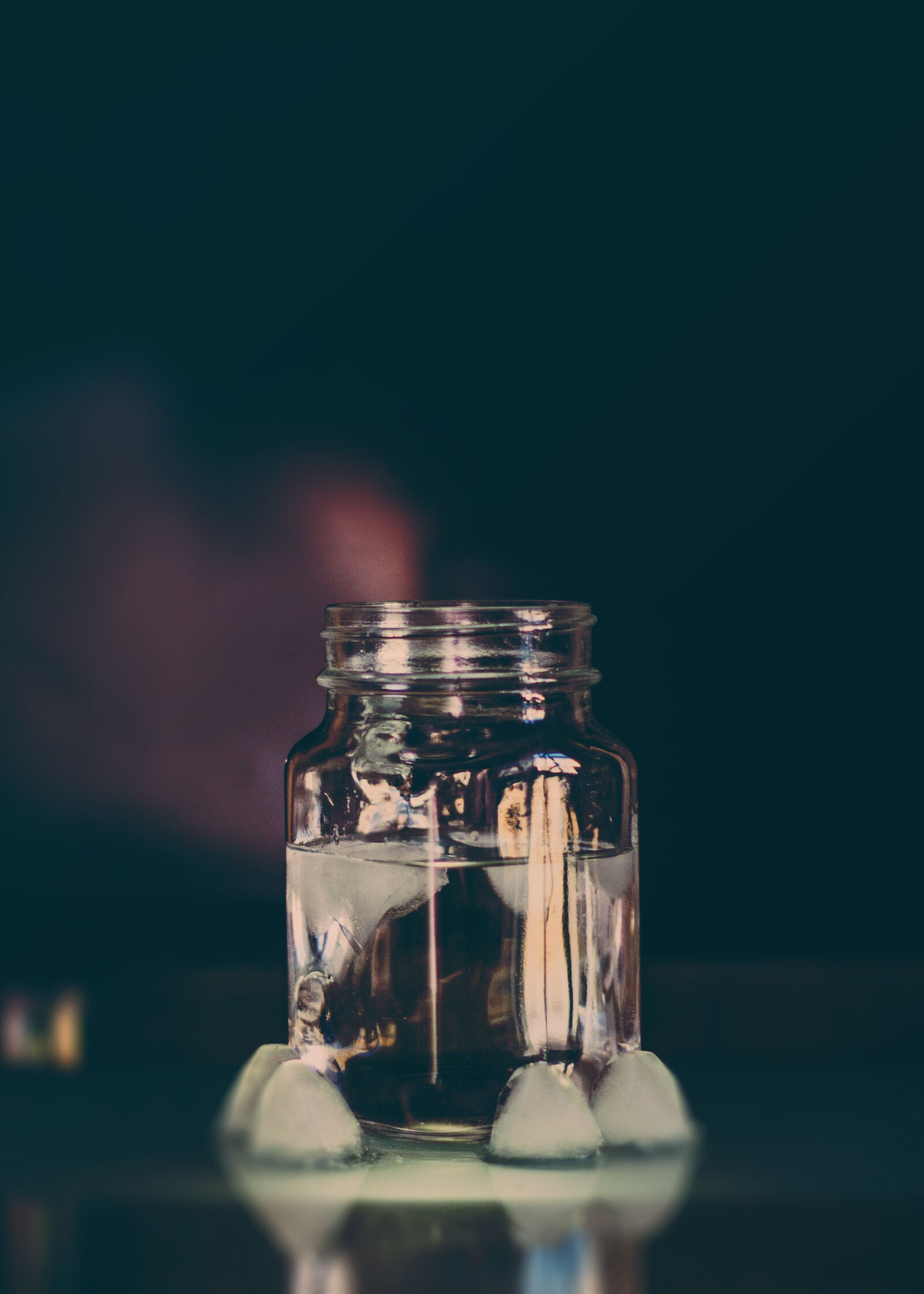 Canon EF 50mm F1.8 II sample photo. Ice, jar, liquid, low photography