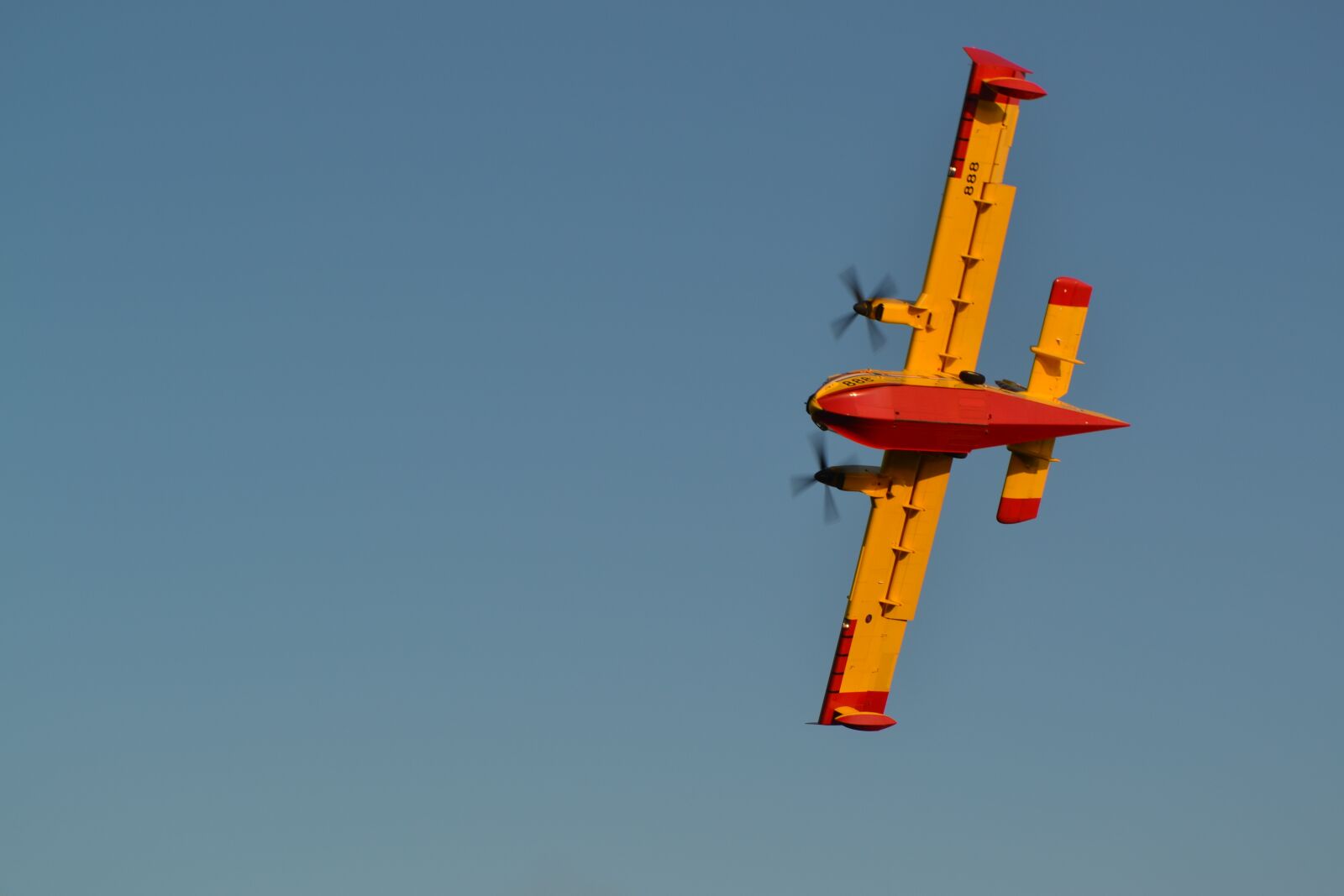 Nikon D3100 sample photo. Canadair firefighting plane, croatia photography