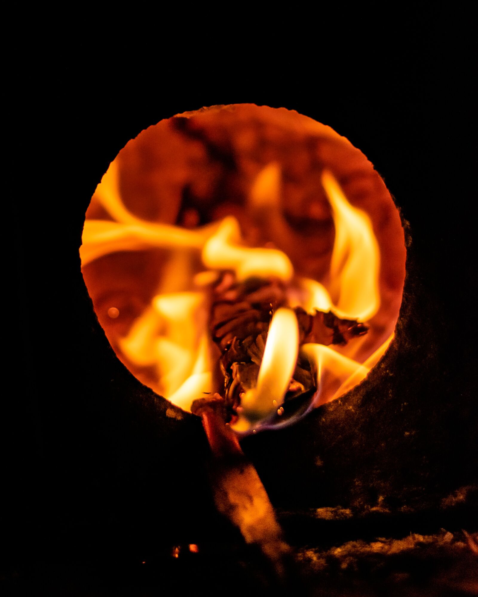 Nikon D5300 sample photo. Fire, charcoal, flame photography