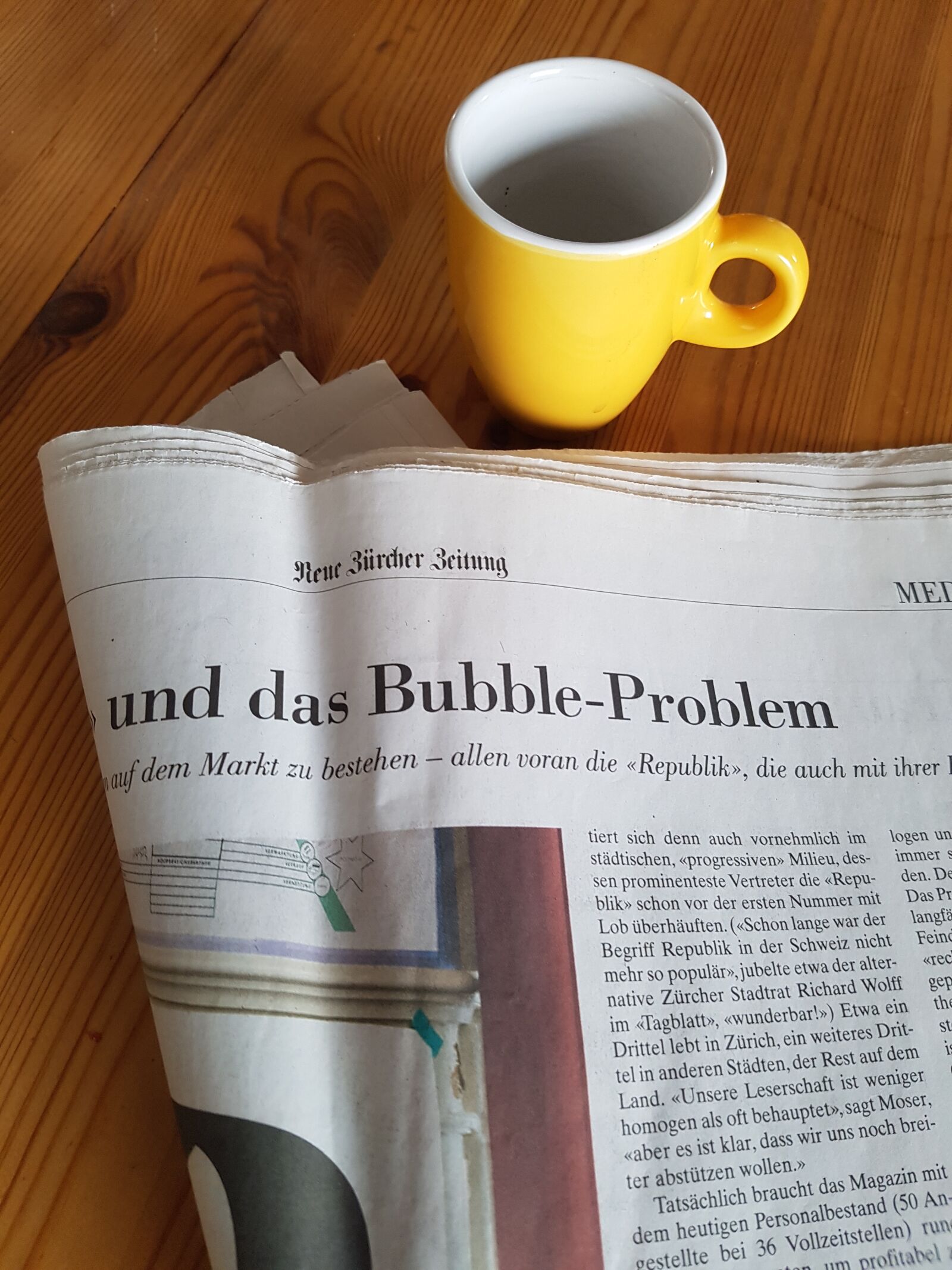 Samsung SM-G930F sample photo. Newspaper, nzz, breakfast photography