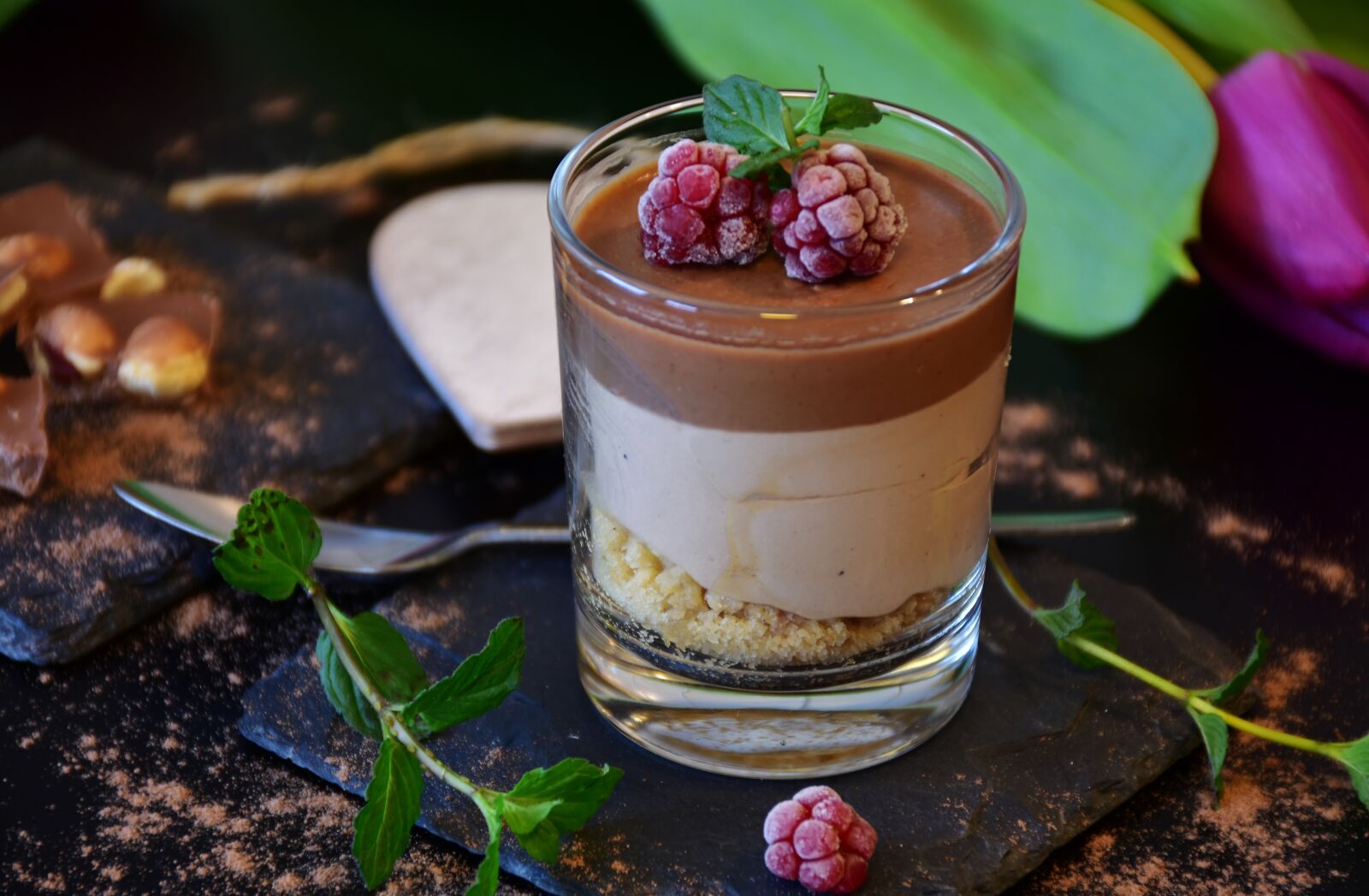 Nikon D7200 sample photo. Nougat, mousse, chocolate mousse photography