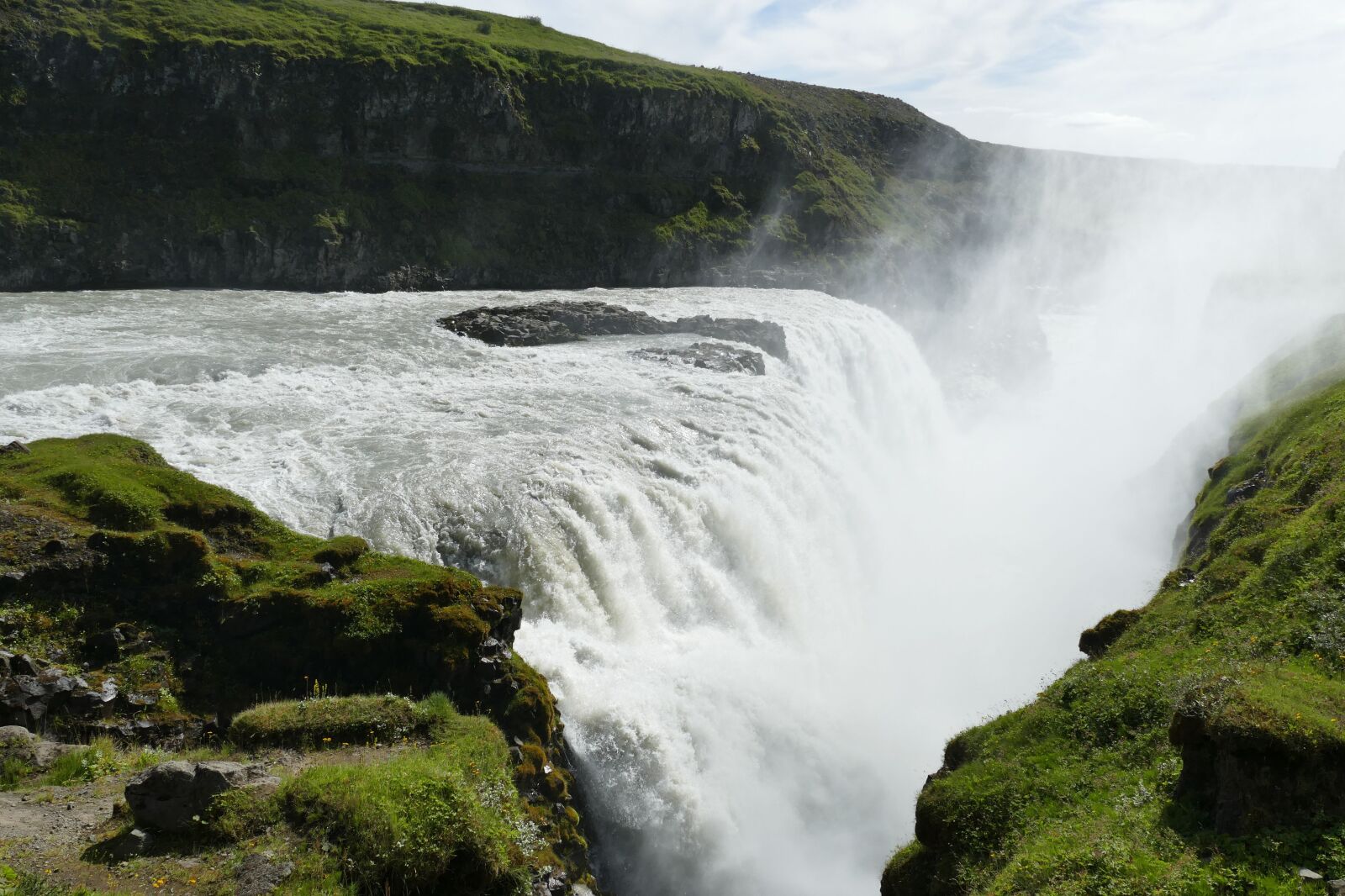 Panasonic Lumix DMC-FZ1000 sample photo. Iceland, gullfoss, waterfall photography
