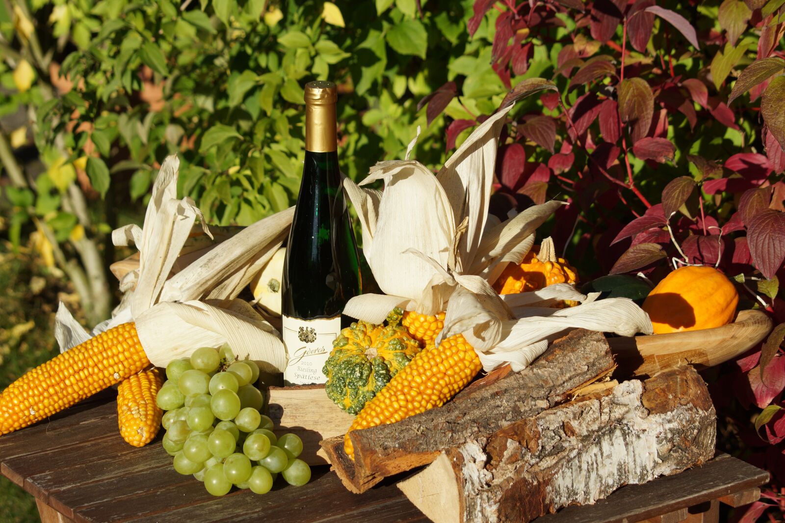 Sony SLT-A58 sample photo. Wine, white wine, grape photography