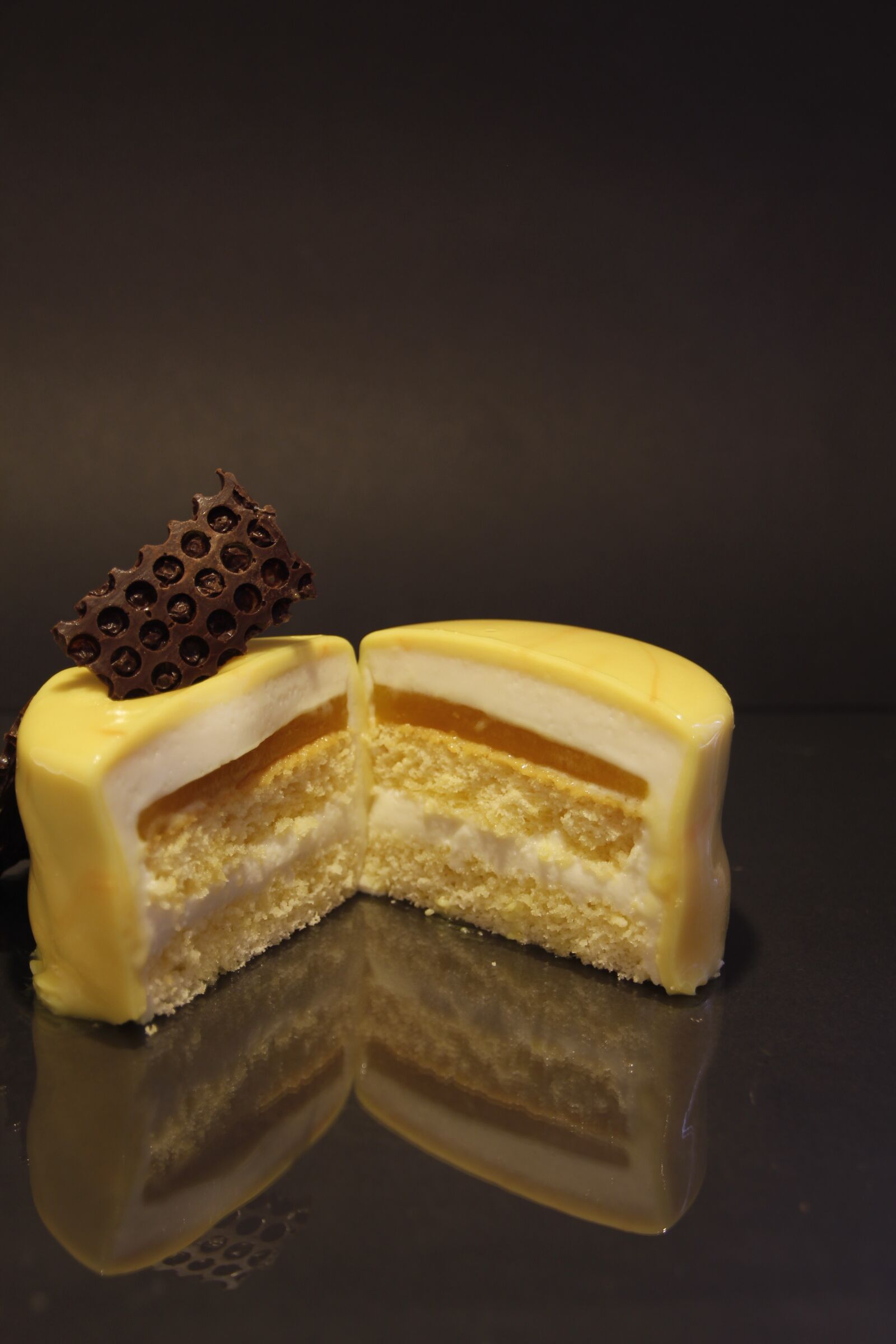 Canon EOS 60D sample photo. Orange mousse tart, oranges photography