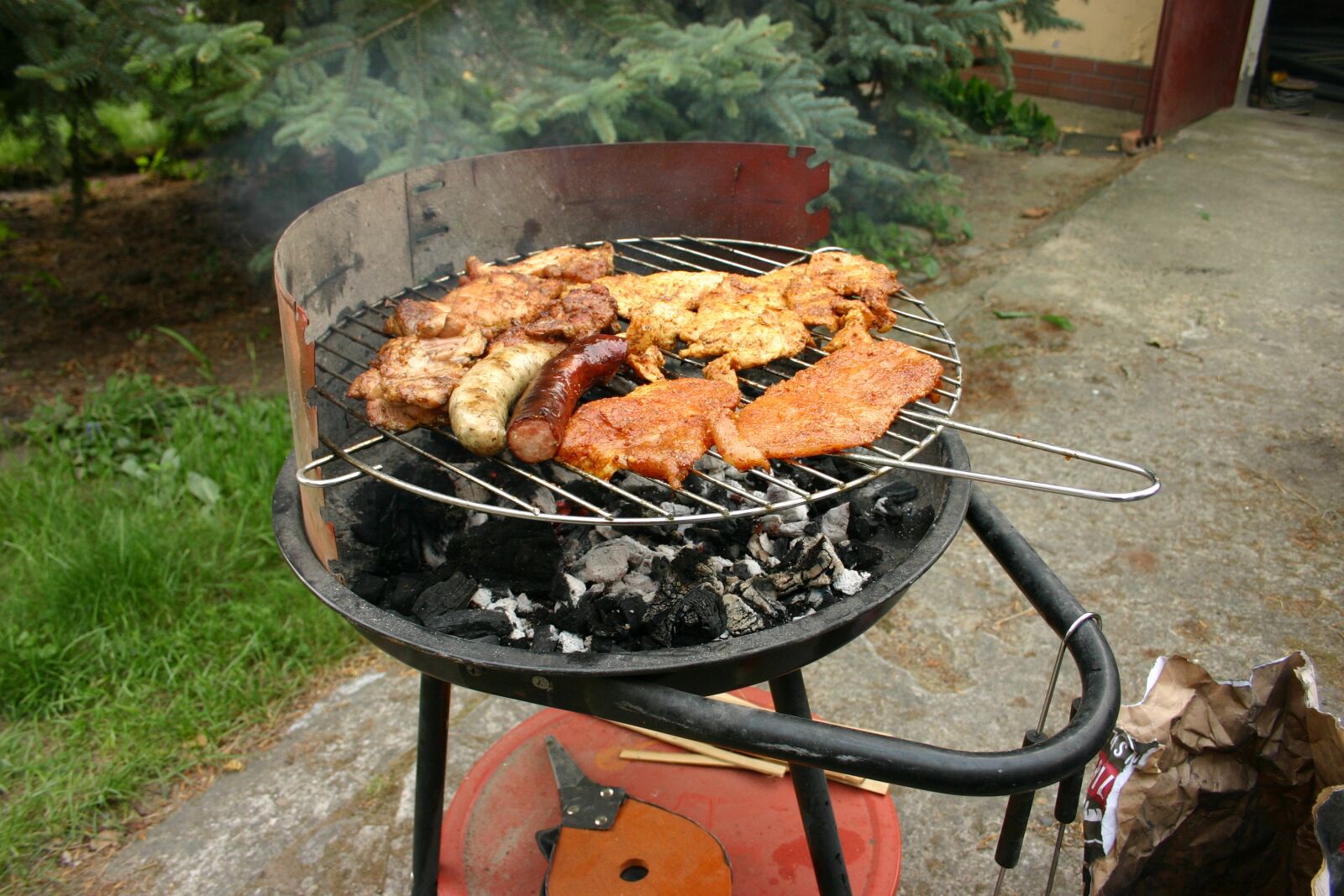 Canon EOS 300D (EOS Digital Rebel / EOS Kiss Digital) sample photo. Grill, meat, delicious photography