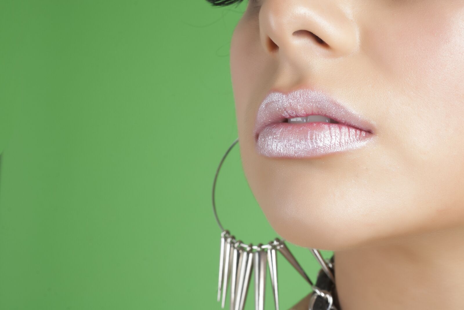 Nikon D200 sample photo. Lips, women, makeup photography