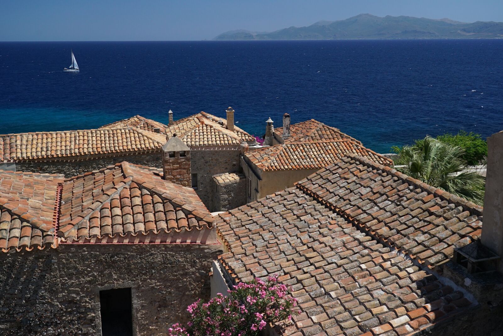 Sony FE 24-105mm F4 G OSS sample photo. Monemvasia, monument, greece photography