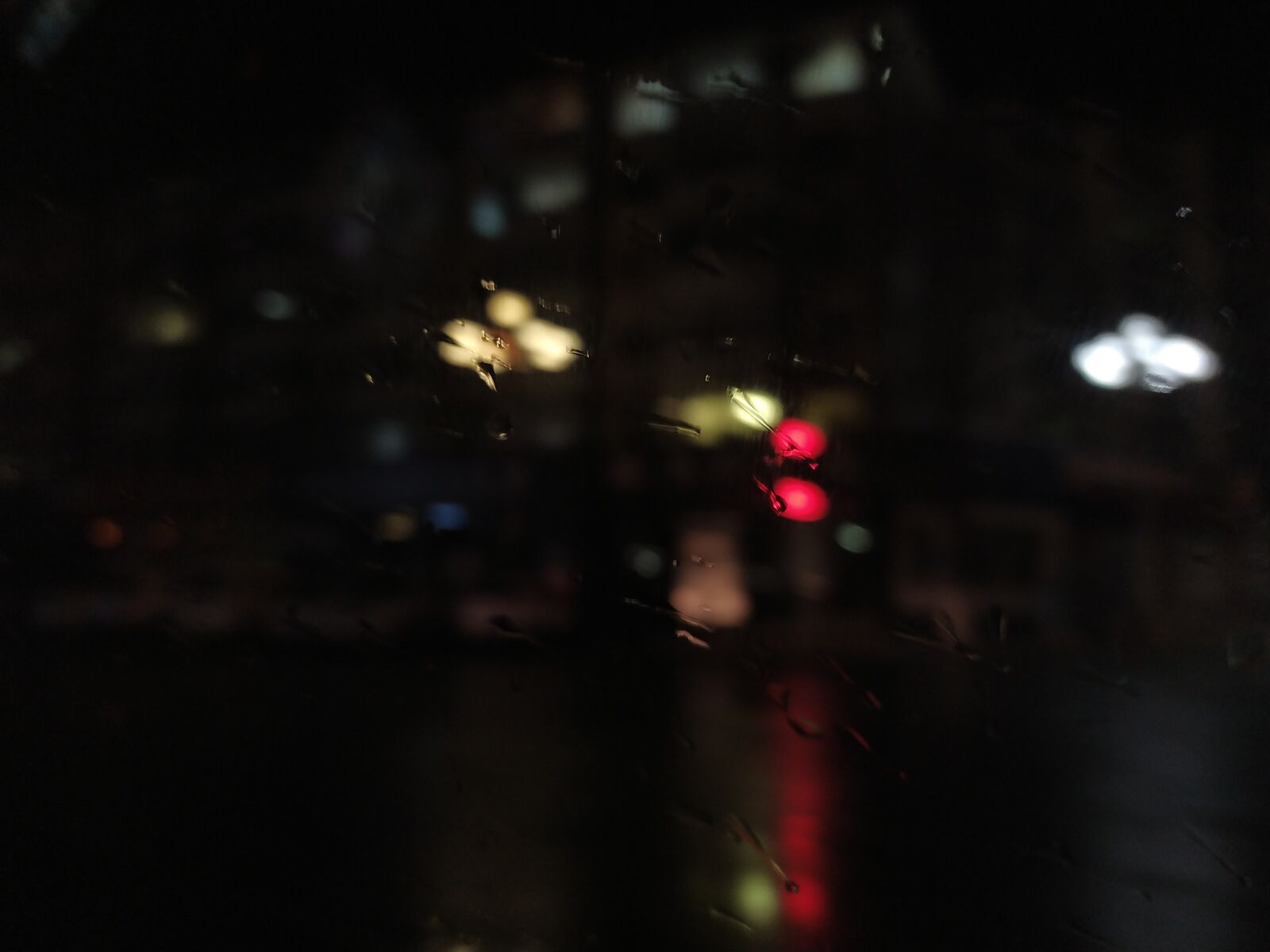 Xiaomi Redmi Note 8 sample photo. Night view, lamp, rain photography