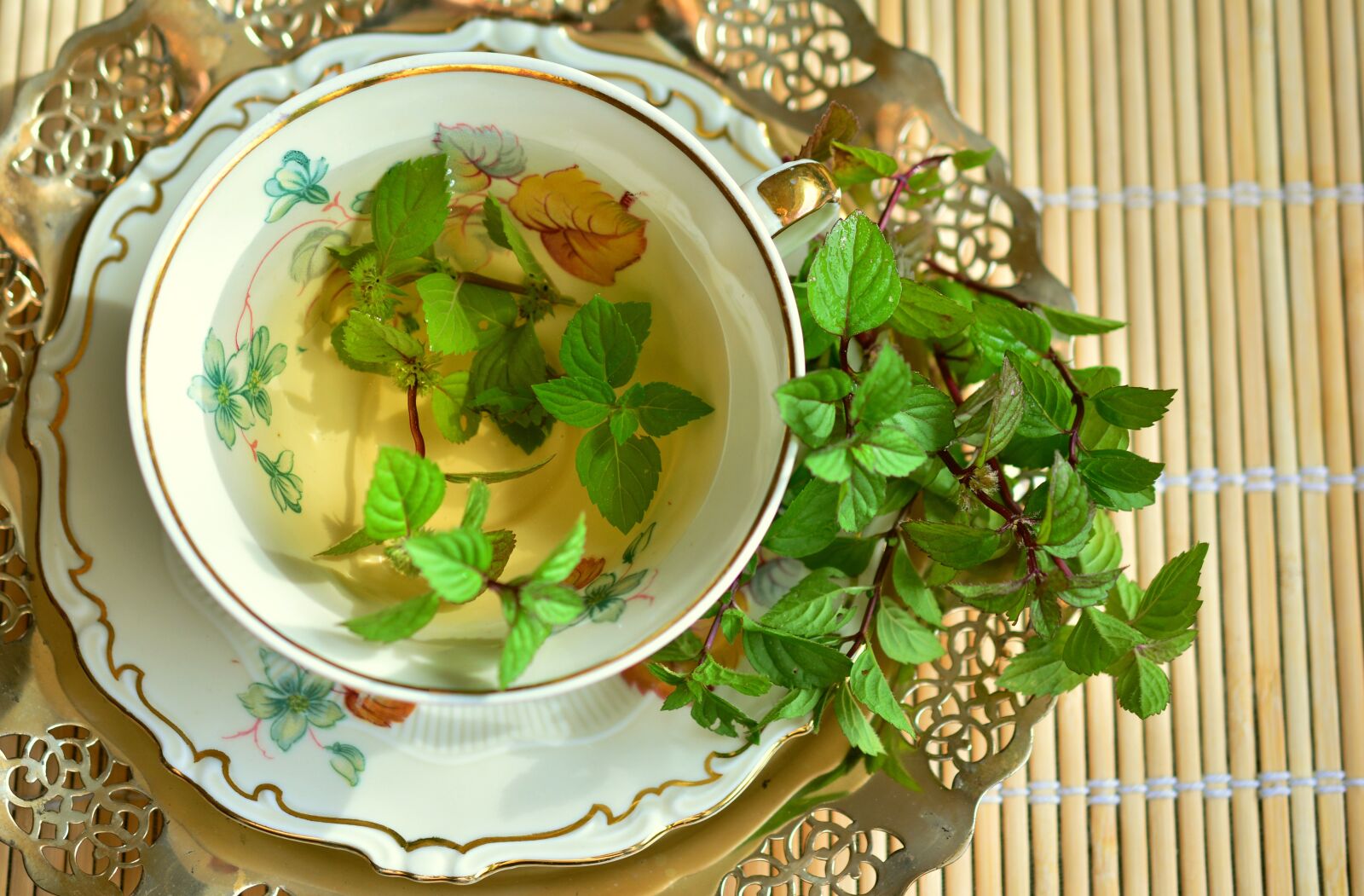 Nikon D5200 sample photo. Peppermint, peppermint tea, mint photography